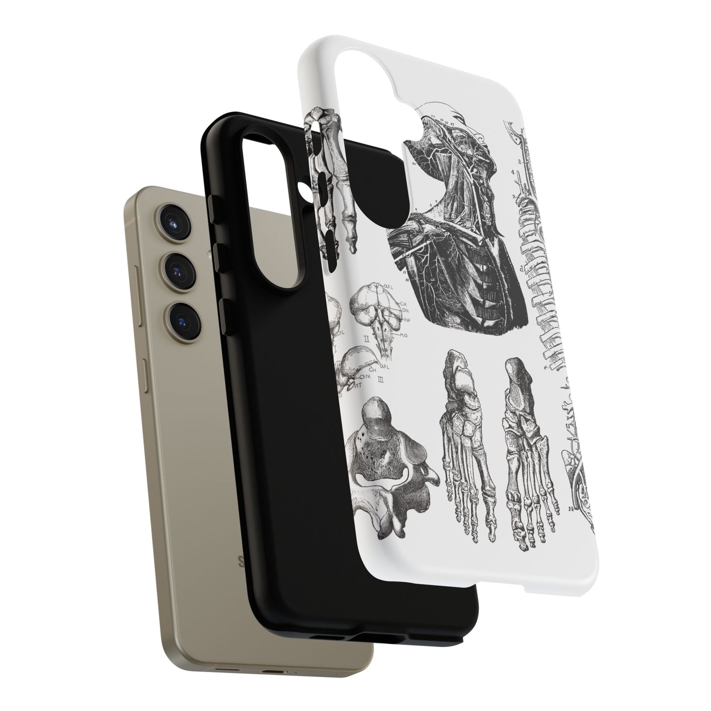 Vintage Anatomy Phone Case - Medical Illustration Design - Custom iPhone, Samsung & Pixel Cover - Science Gift - Doctor Aesthetic - Anatomy