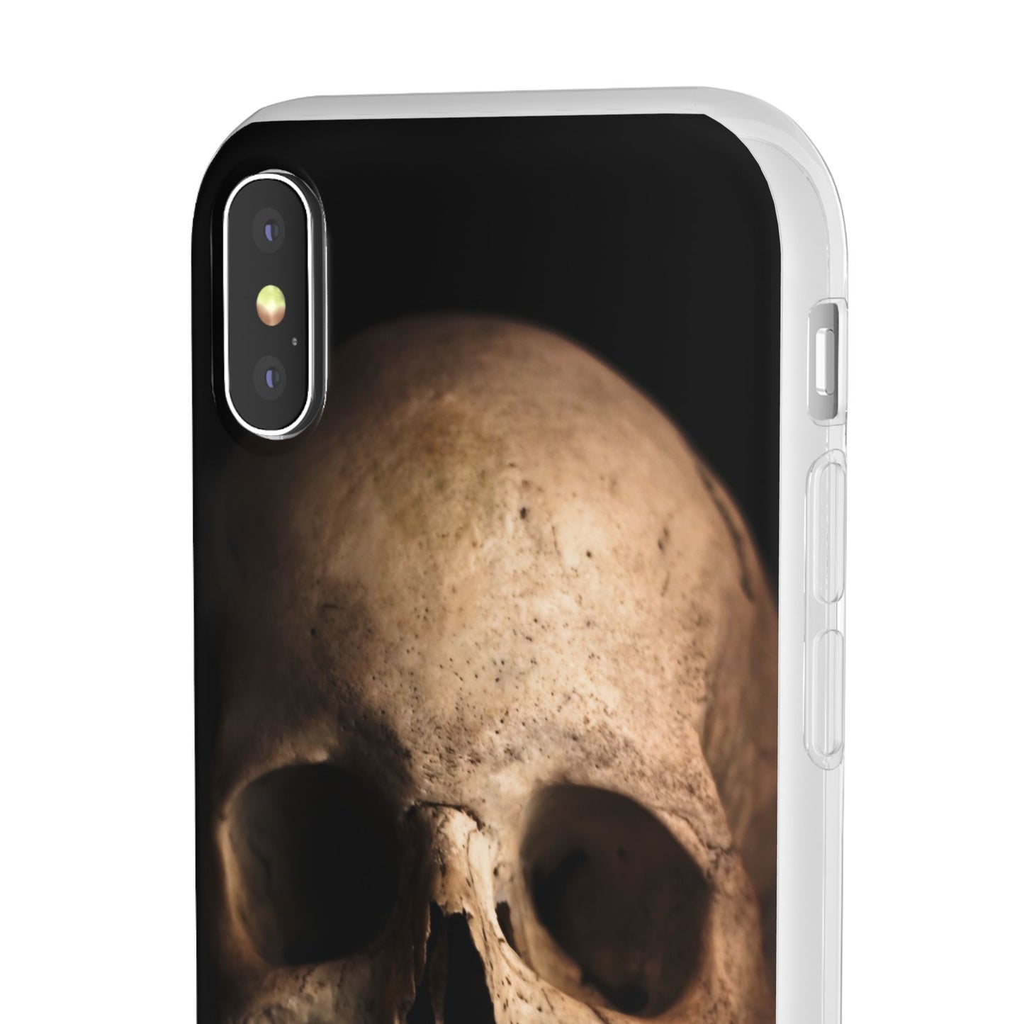 Silicone Phone Case - Realistic Human Skull Design