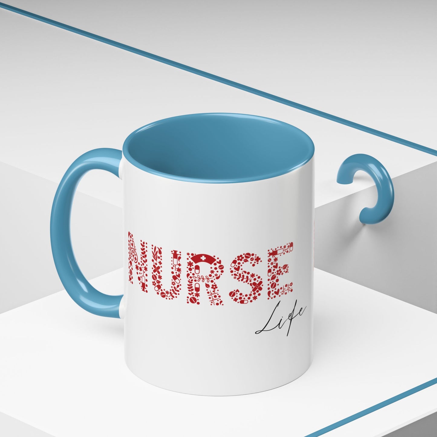 Nurse Life Mug, Nurse Gift for Women, RN Coffee Mug, Cute Nurse Appreciation Cup, Healthcare Worker Mug, Medical Staff Gift Idea