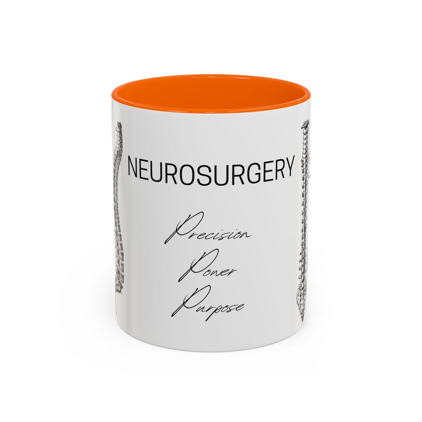 Neuro-Spine Mug, Anatomical Spine Illustration Cup, Neurosurgeon Gift Idea, Spine Surgery Mug, Doctor Appreciation, Medical Worker Gift