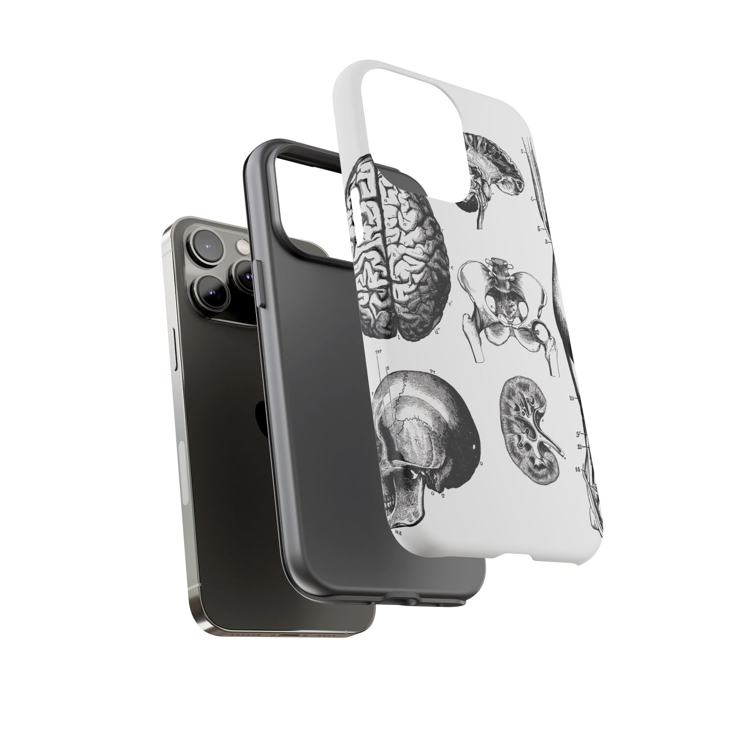 Vintage Anatomy Phone Case - Medical Sketch Design - Custom iPhone, Samsung & Pixel Cover - Science Gift - Doctor Aesthetic - Anatomy case