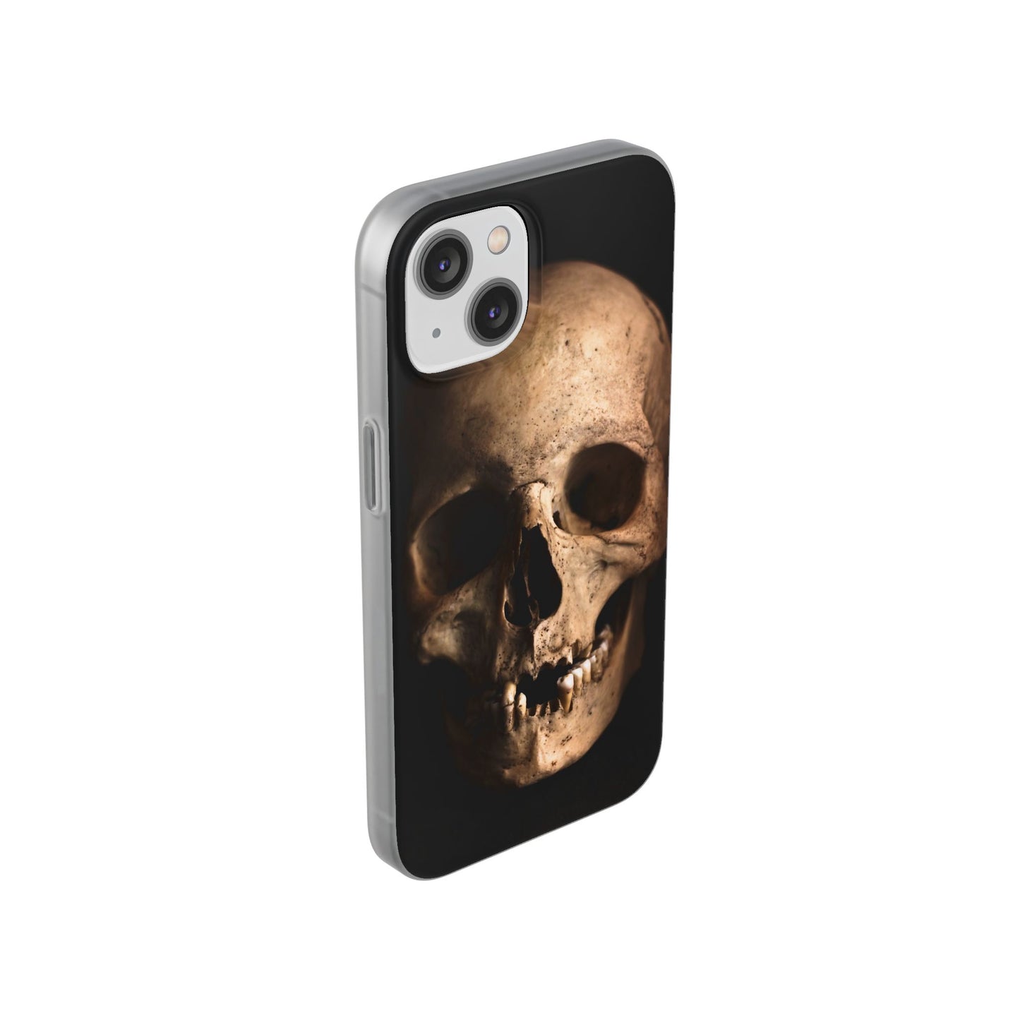 Silicone Phone Case - Realistic Human Skull Design