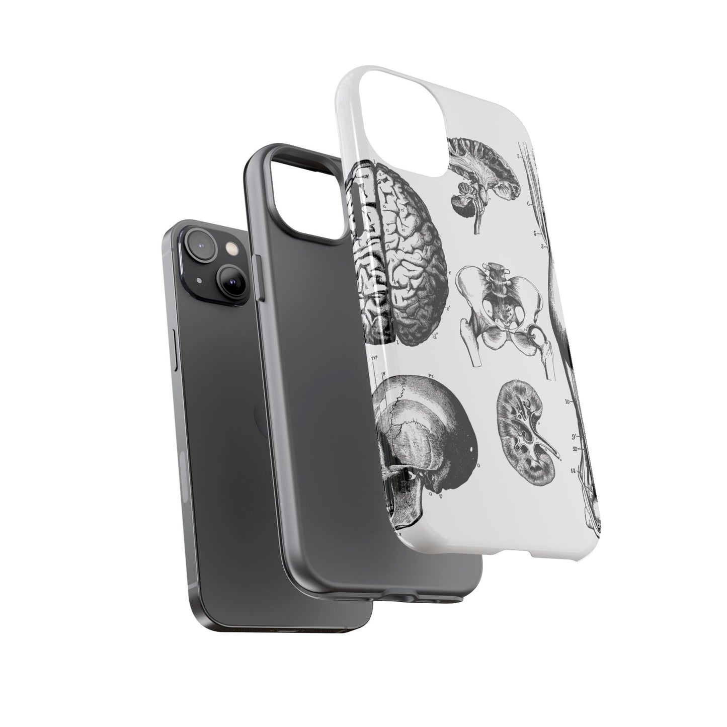 Vintage Anatomy Phone Case - Medical Sketch Design - Custom iPhone, Samsung & Pixel Cover - Science Gift - Doctor Aesthetic - Anatomy case
