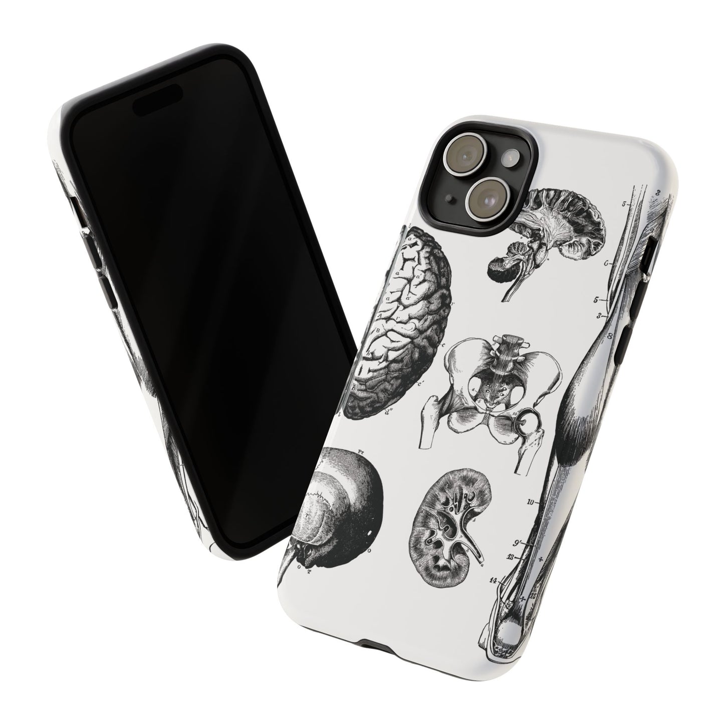 Vintage Anatomy Phone Case - Medical Sketch Design - Custom iPhone, Samsung & Pixel Cover - Science Gift - Doctor Aesthetic - Anatomy case