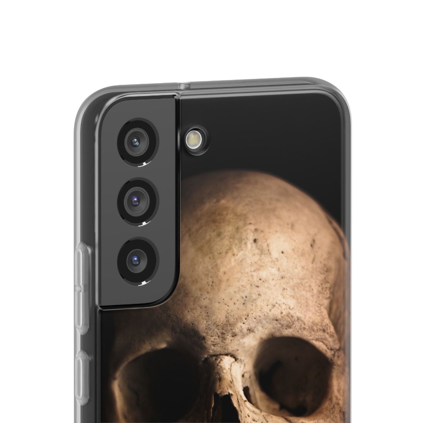 Silicone Phone Case - Realistic Human Skull Design