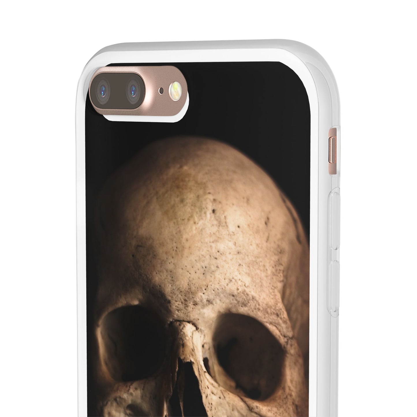 Silicone Phone Case - Realistic Human Skull Design