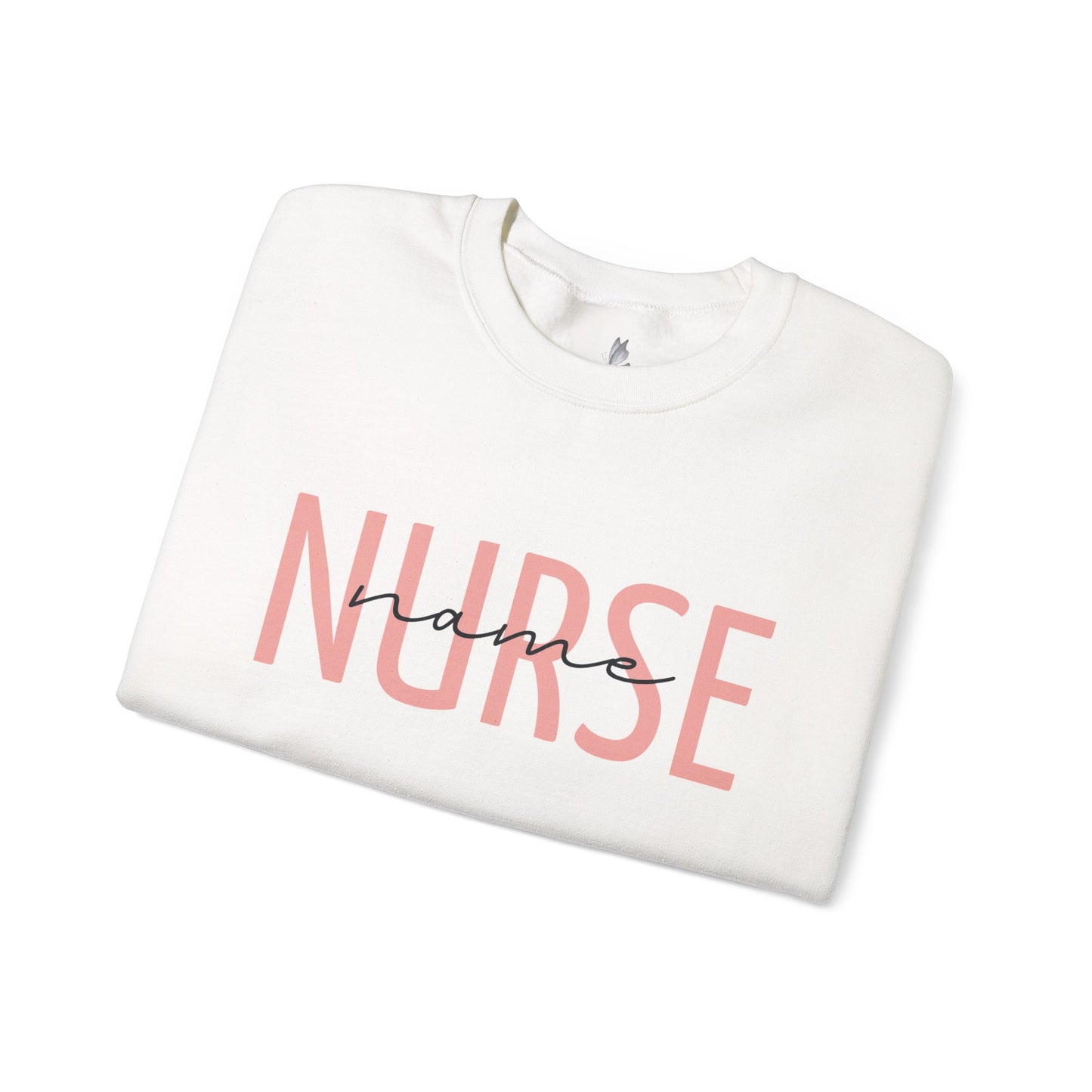 Personalized Nurse Crewneck Sweatshirt, Comfort for Healthcare Workers, Gift for Nurses, Cozy Workwear, Medical Appreciation