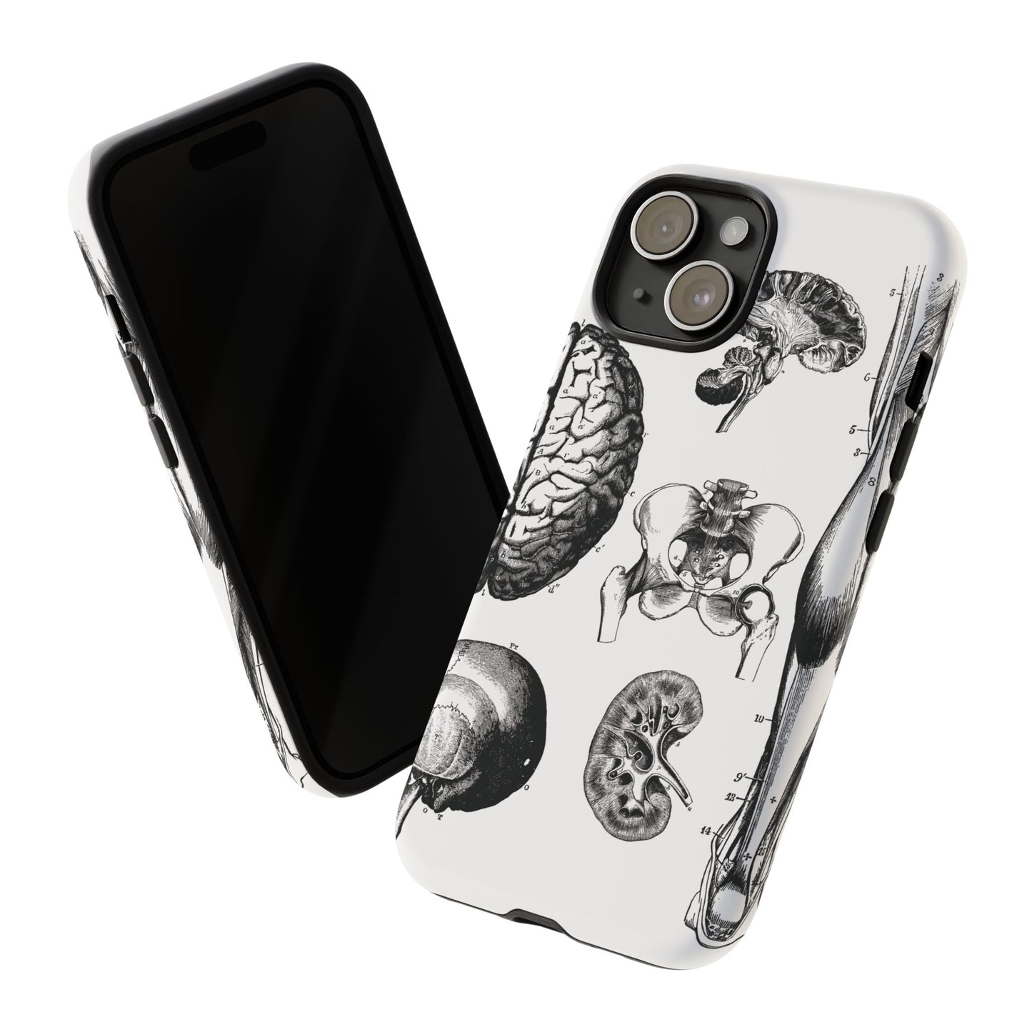 Vintage Anatomy Phone Case - Medical Sketch Design - Custom iPhone, Samsung & Pixel Cover - Science Gift - Doctor Aesthetic - Anatomy case