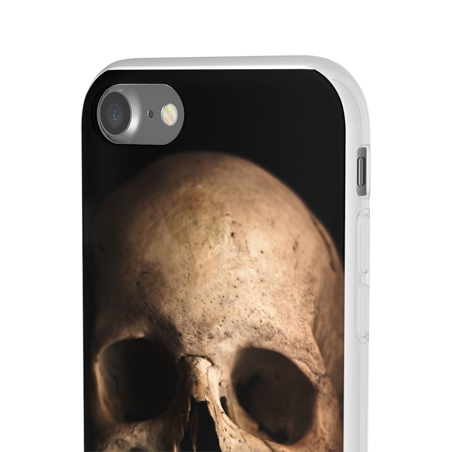 Silicone Phone Case - Realistic Human Skull Design