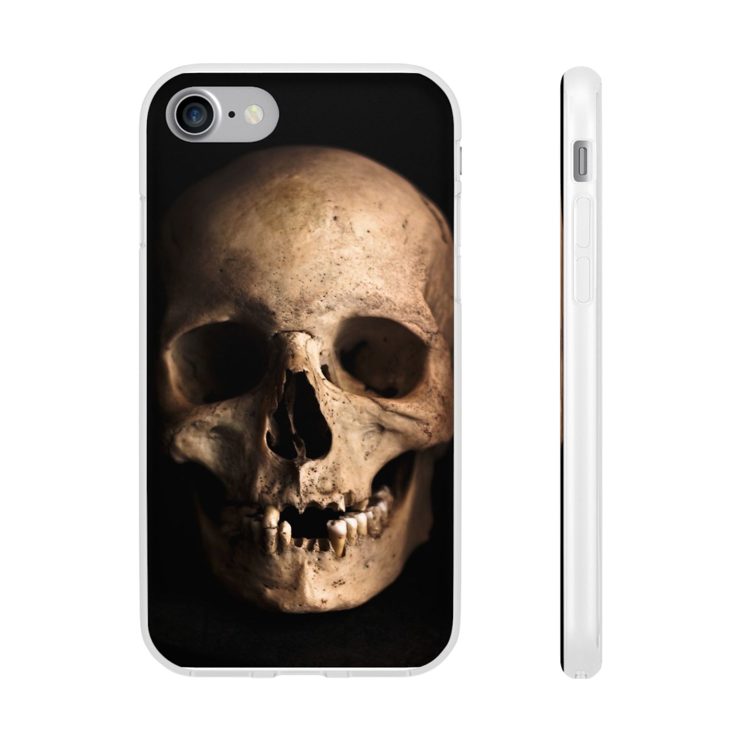 Silicone Phone Case - Realistic Human Skull Design