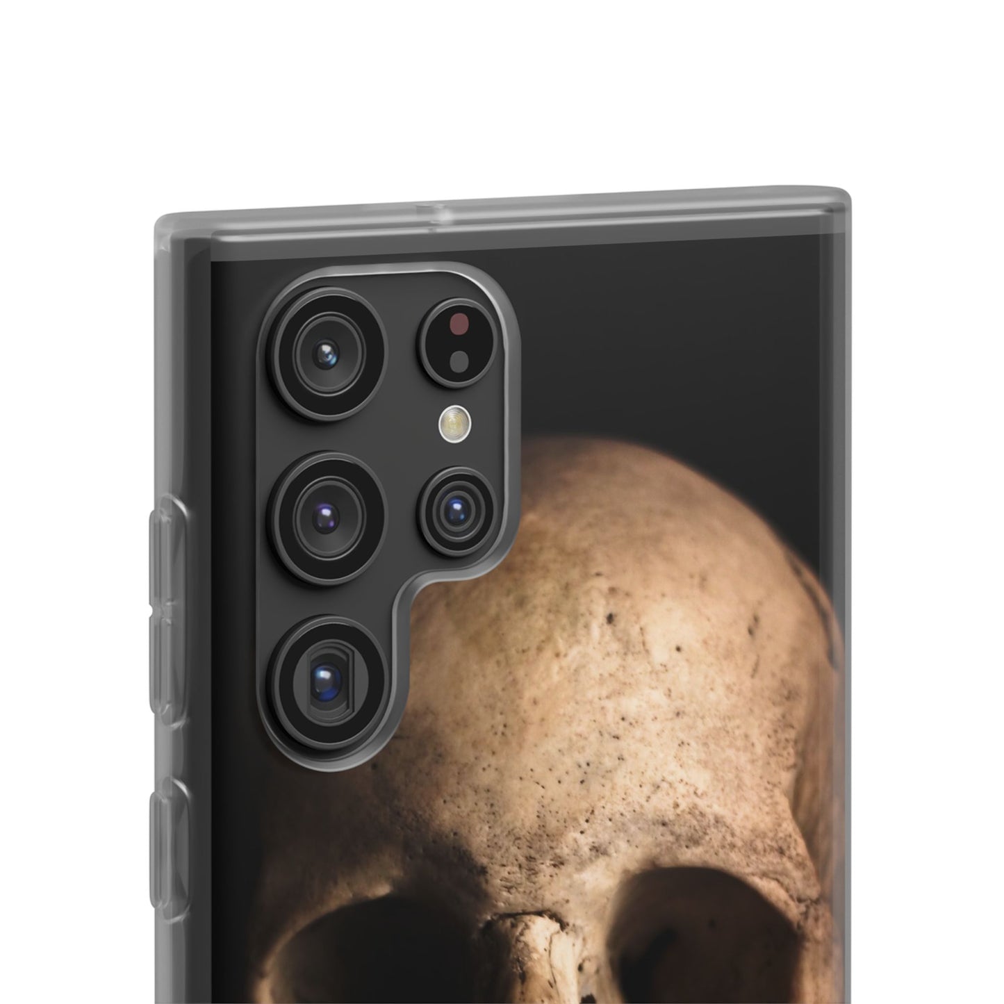 Silicone Phone Case - Realistic Human Skull Design