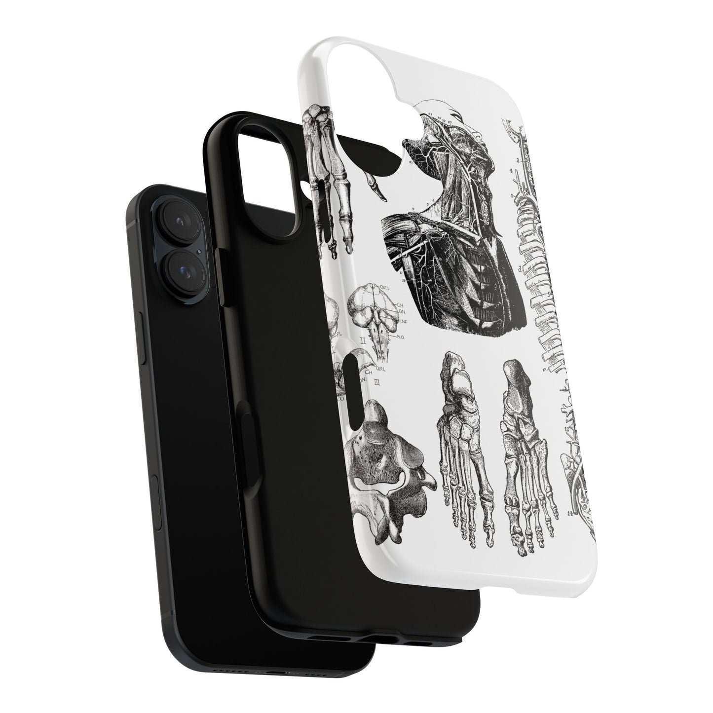 Vintage Anatomy Phone Case - Medical Illustration Design - Custom iPhone, Samsung & Pixel Cover - Science Gift - Doctor Aesthetic - Anatomy