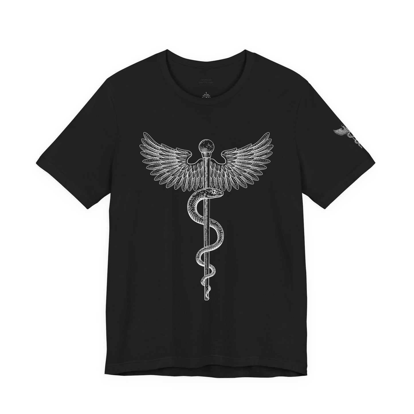 Caduceus Symbol Shirt, Minimalist Medical Tee for Doctors and Nurses, Healthcare Uniform Top, Med Student Gift Idea, RN Apparel