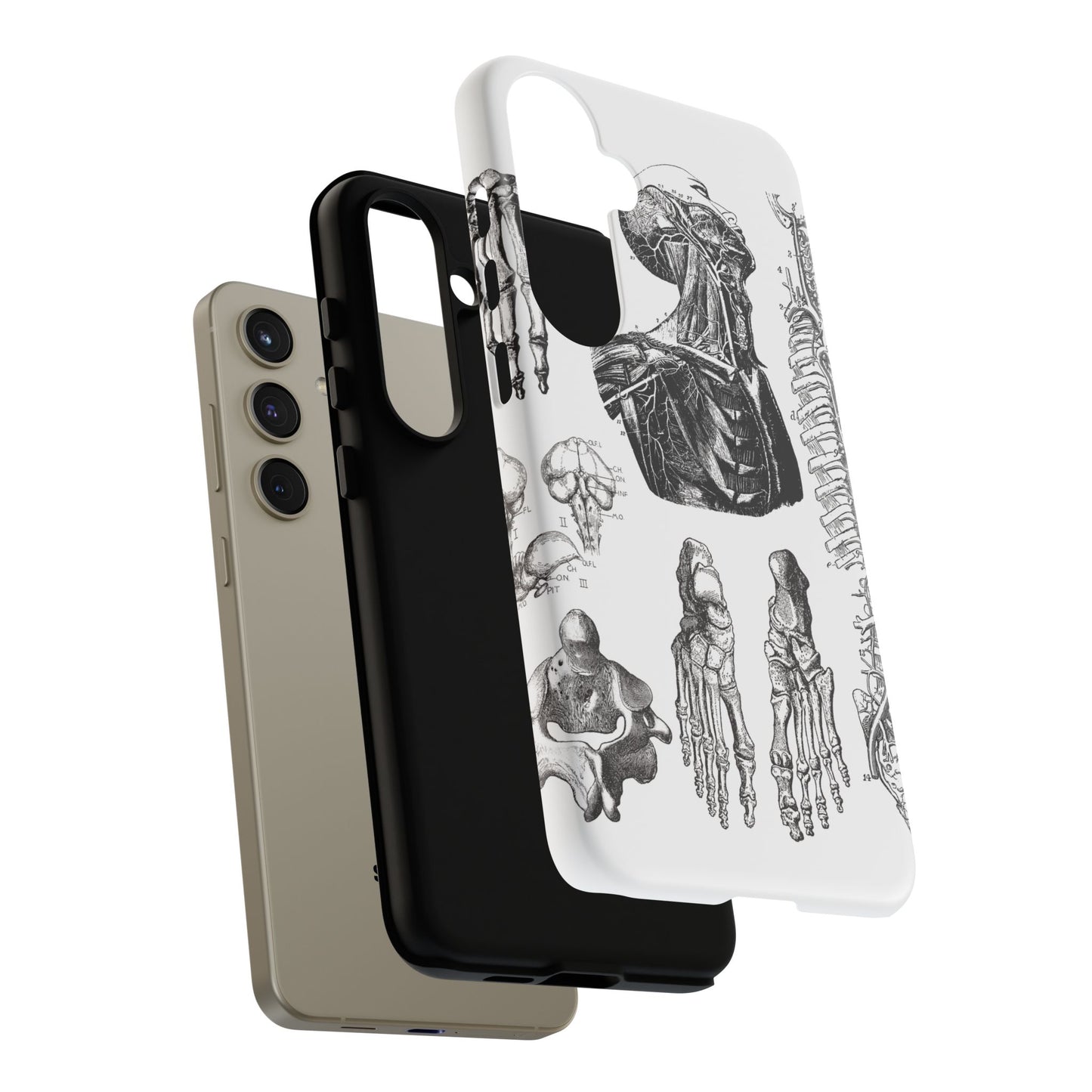 Vintage Anatomy Phone Case - Medical Illustration Design - Custom iPhone, Samsung & Pixel Cover - Science Gift - Doctor Aesthetic - Anatomy