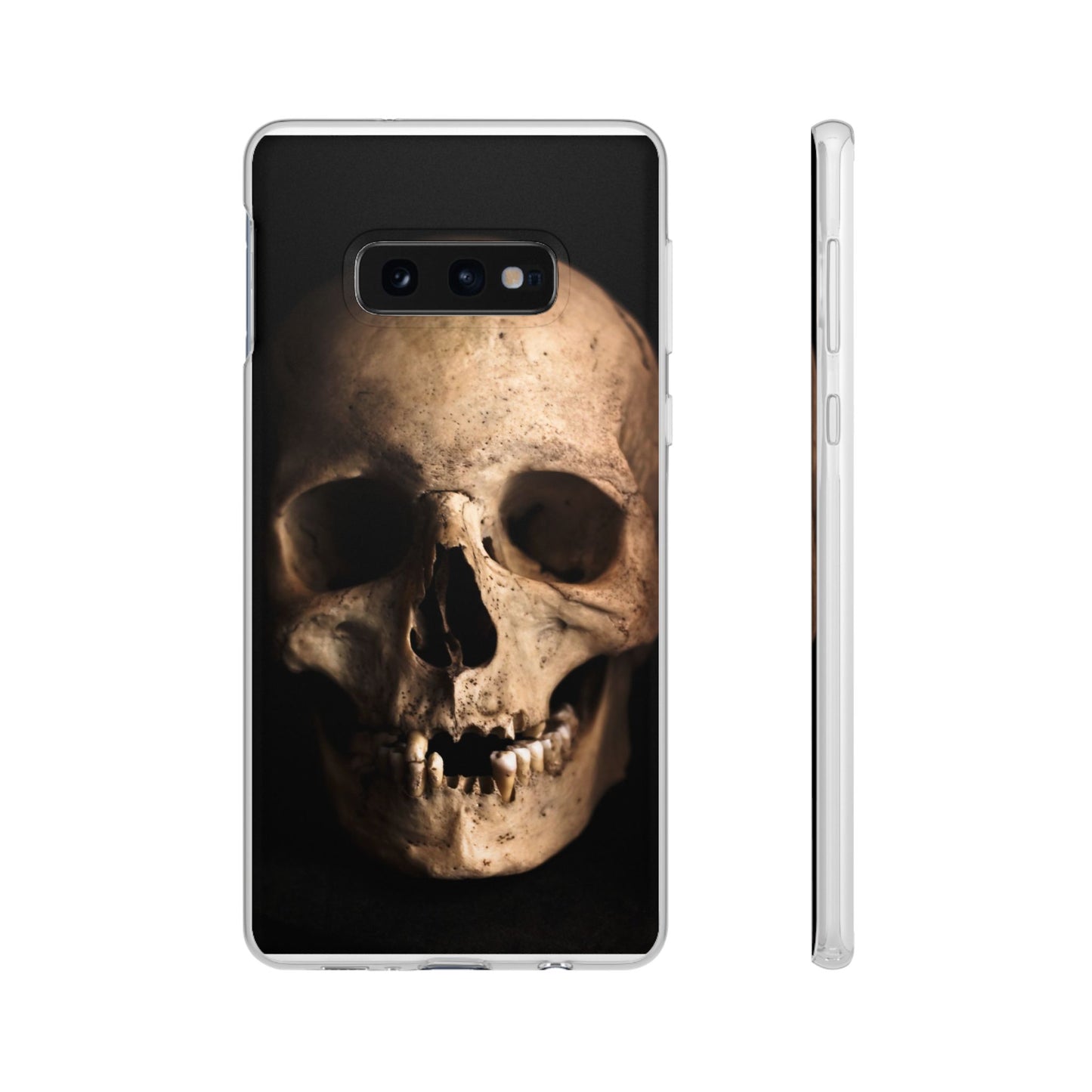 Silicone Phone Case - Realistic Human Skull Design
