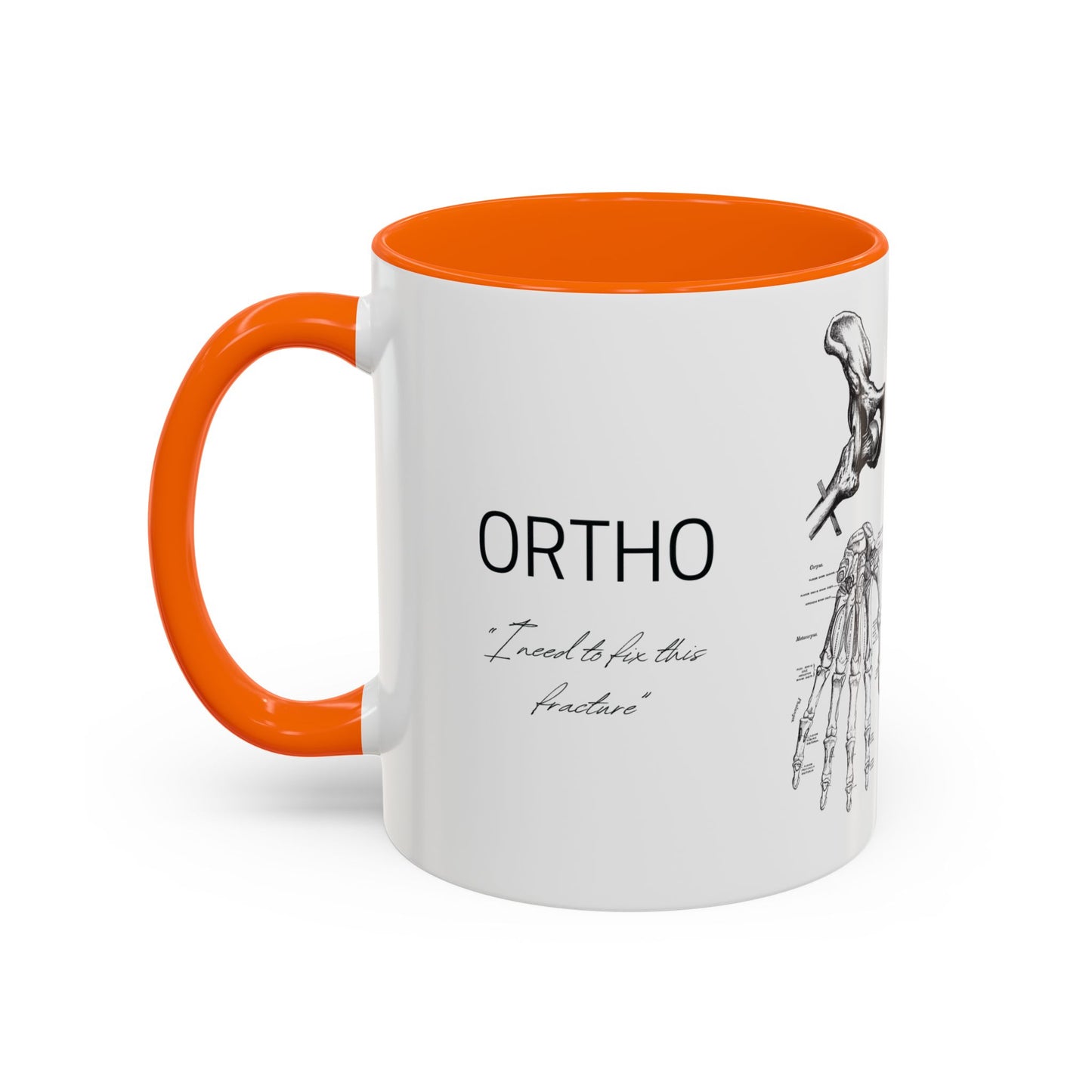 Orthopedic Surgery Mug, Bone Anatomy Coffee Cup, Orthopedist Gift Idea, Medical Anatomy Mug, Doctor Appreciation, Healthcare Worker Gift