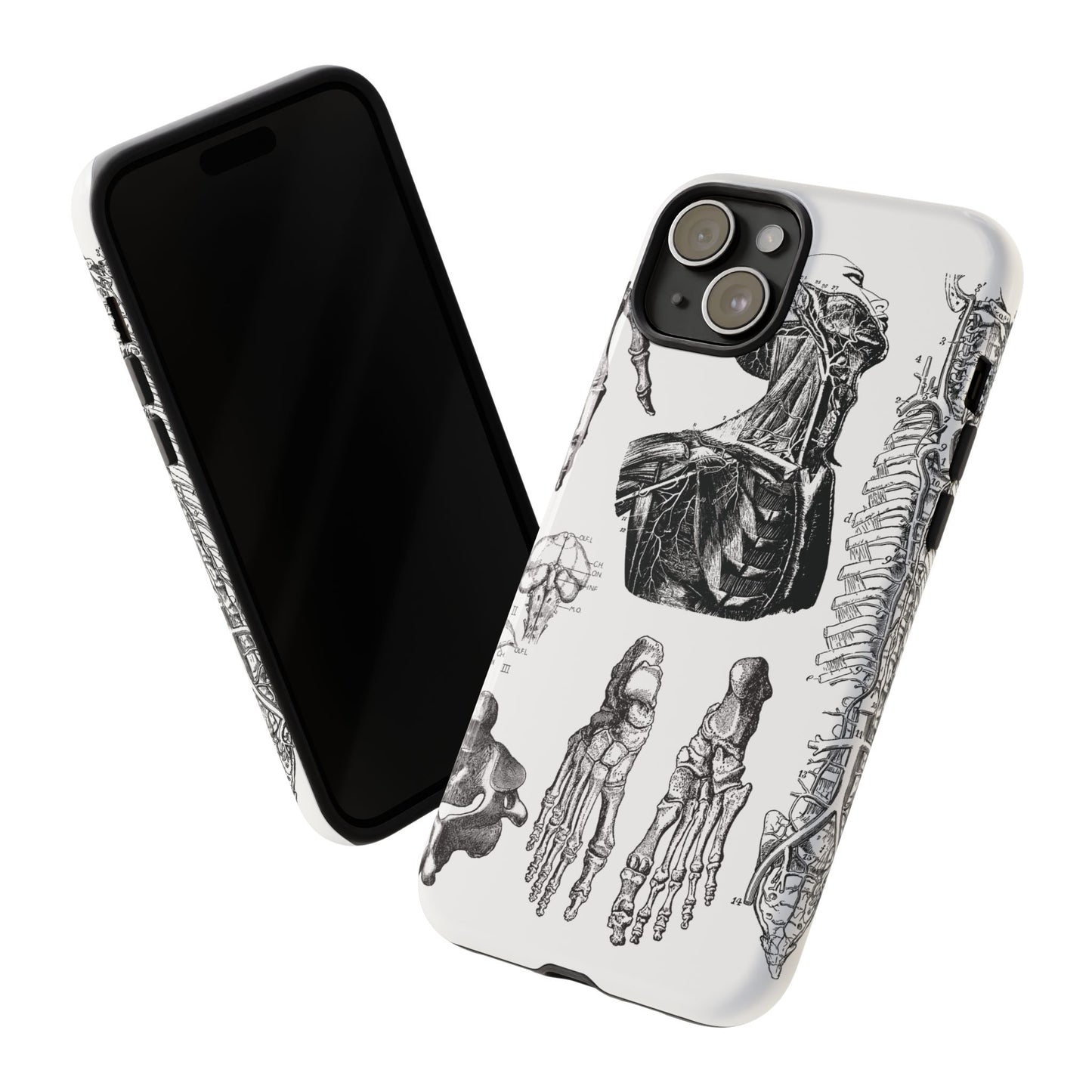 Vintage Anatomy Phone Case - Medical Illustration Design - Custom iPhone, Samsung & Pixel Cover - Science Gift - Doctor Aesthetic - Anatomy