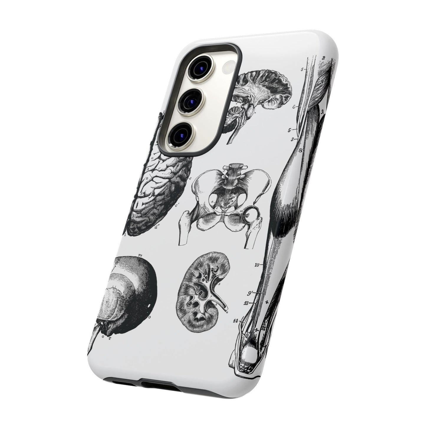 Vintage Anatomy Phone Case - Medical Sketch Design - Custom iPhone, Samsung & Pixel Cover - Science Gift - Doctor Aesthetic - Anatomy case