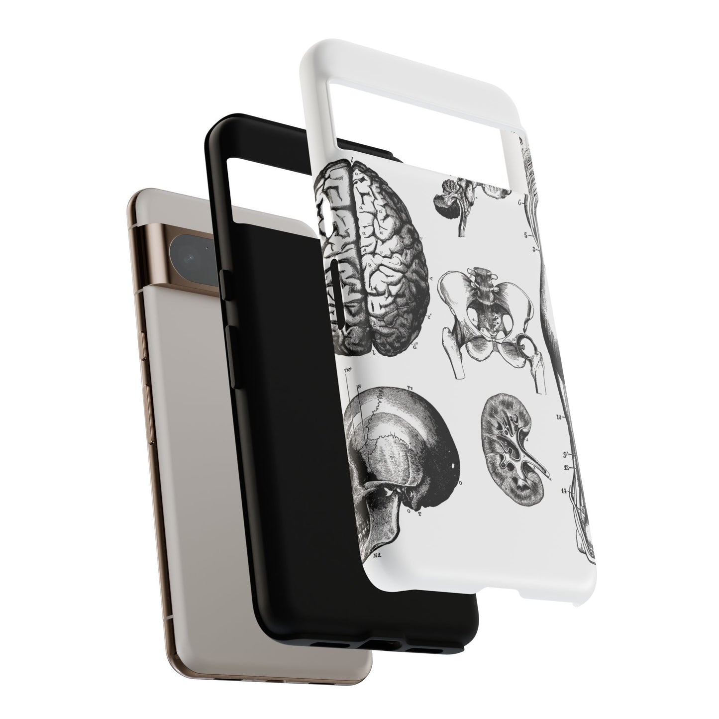Vintage Anatomy Phone Case - Medical Sketch Design - Custom iPhone, Samsung & Pixel Cover - Science Gift - Doctor Aesthetic - Anatomy case