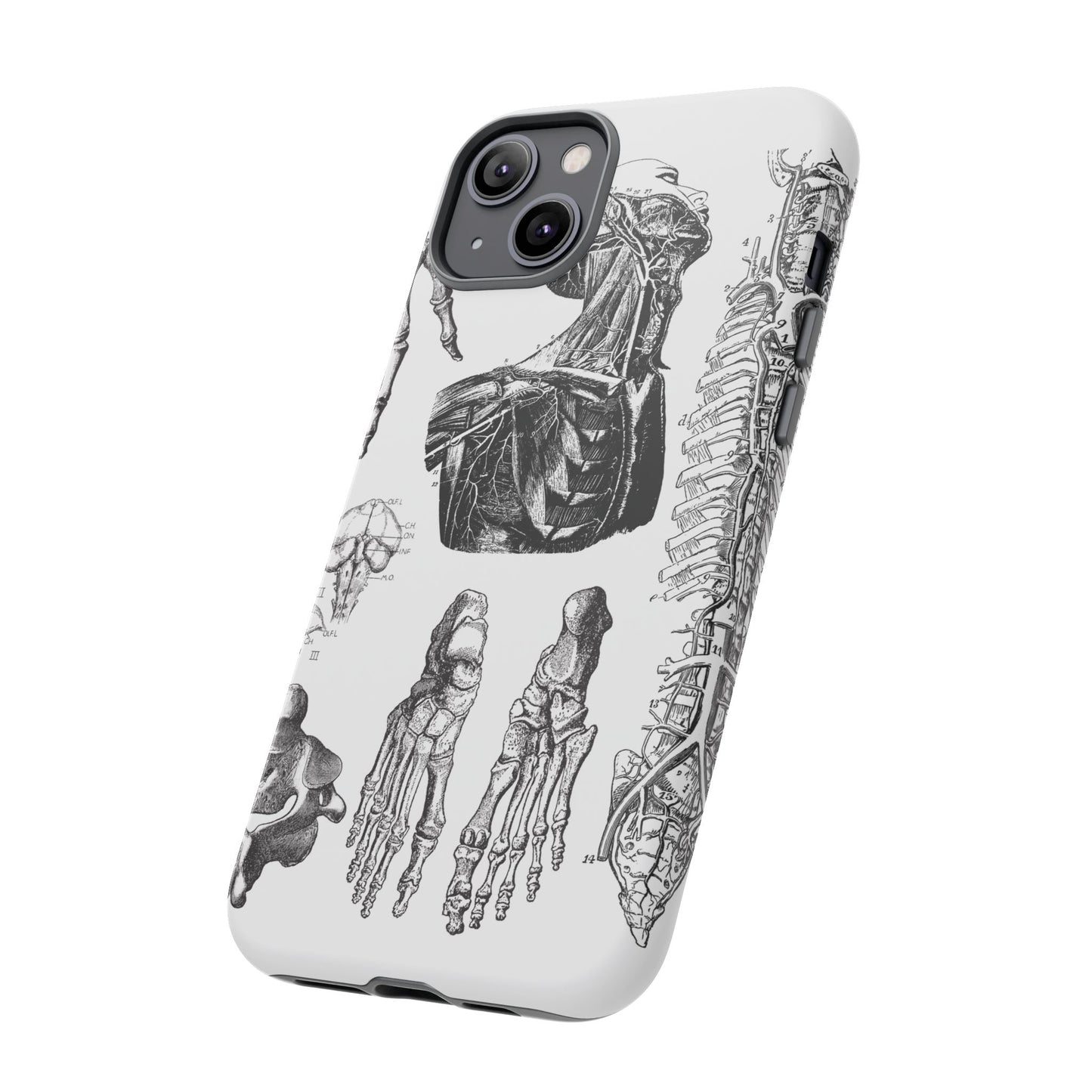 Vintage Anatomy Phone Case - Medical Illustration Design - Custom iPhone, Samsung & Pixel Cover - Science Gift - Doctor Aesthetic - Anatomy