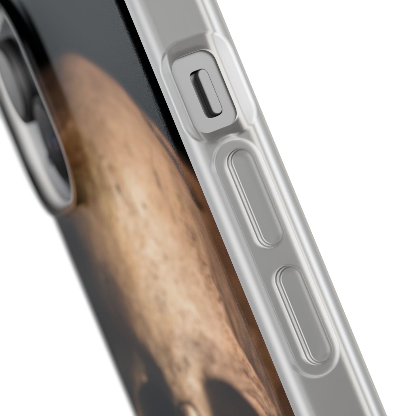 Silicone Phone Case - Realistic Human Skull Design