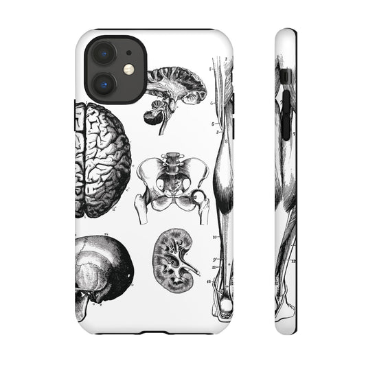 Vintage Anatomy Phone Case - Medical Sketch Design - Custom iPhone, Samsung & Pixel Cover - Science Gift - Doctor Aesthetic - Anatomy case