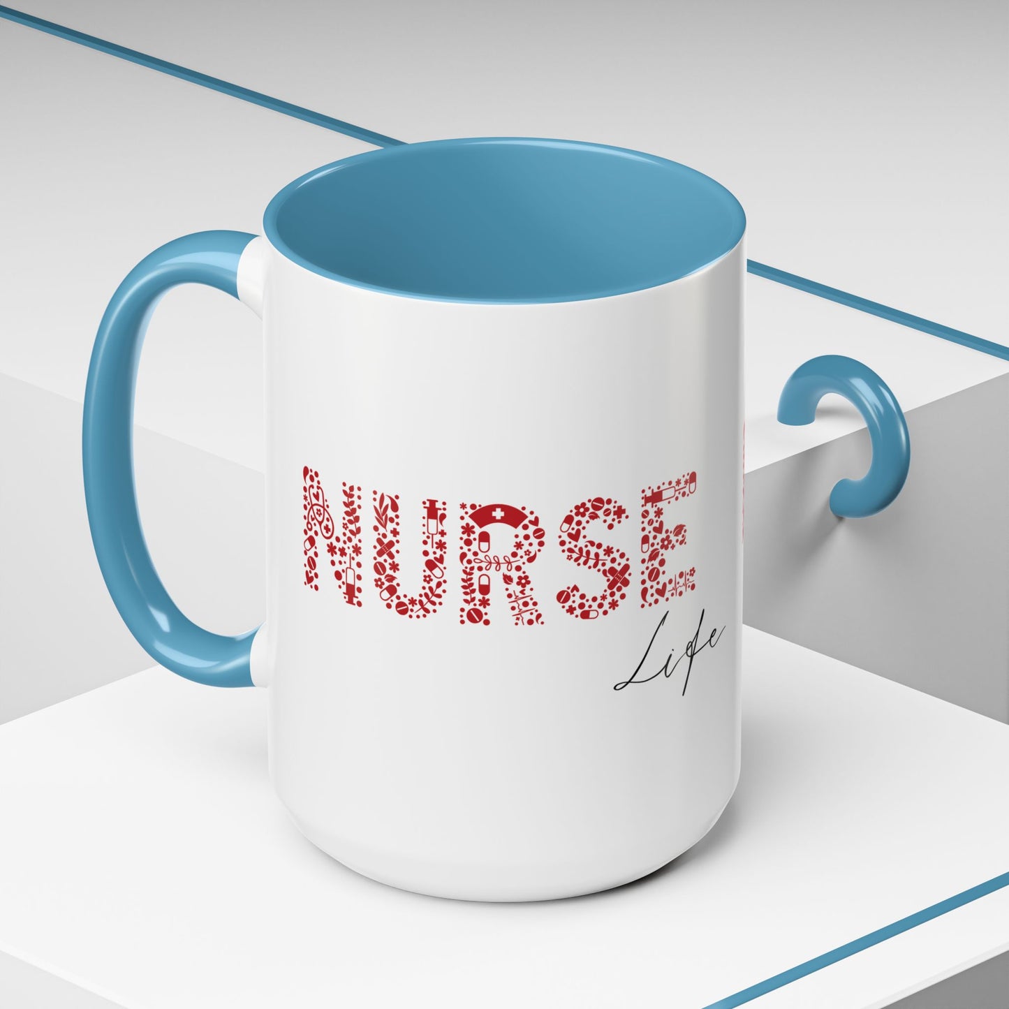 Nurse Life Mug, Nurse Gift for Women, RN Coffee Mug, Cute Nurse Appreciation Cup, Healthcare Worker Mug, Medical Staff Gift Idea