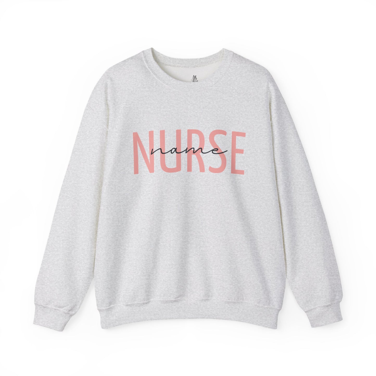 Personalized Nurse Crewneck Sweatshirt, Comfort for Healthcare Workers, Gift for Nurses, Cozy Workwear, Medical Appreciation