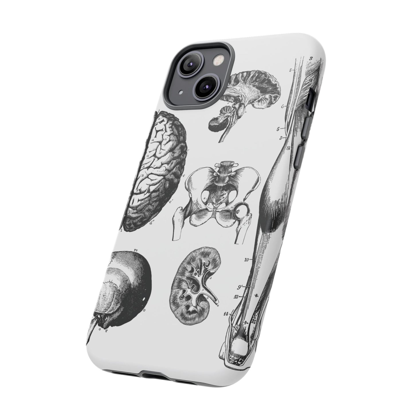 Vintage Anatomy Phone Case - Medical Sketch Design - Custom iPhone, Samsung & Pixel Cover - Science Gift - Doctor Aesthetic - Anatomy case