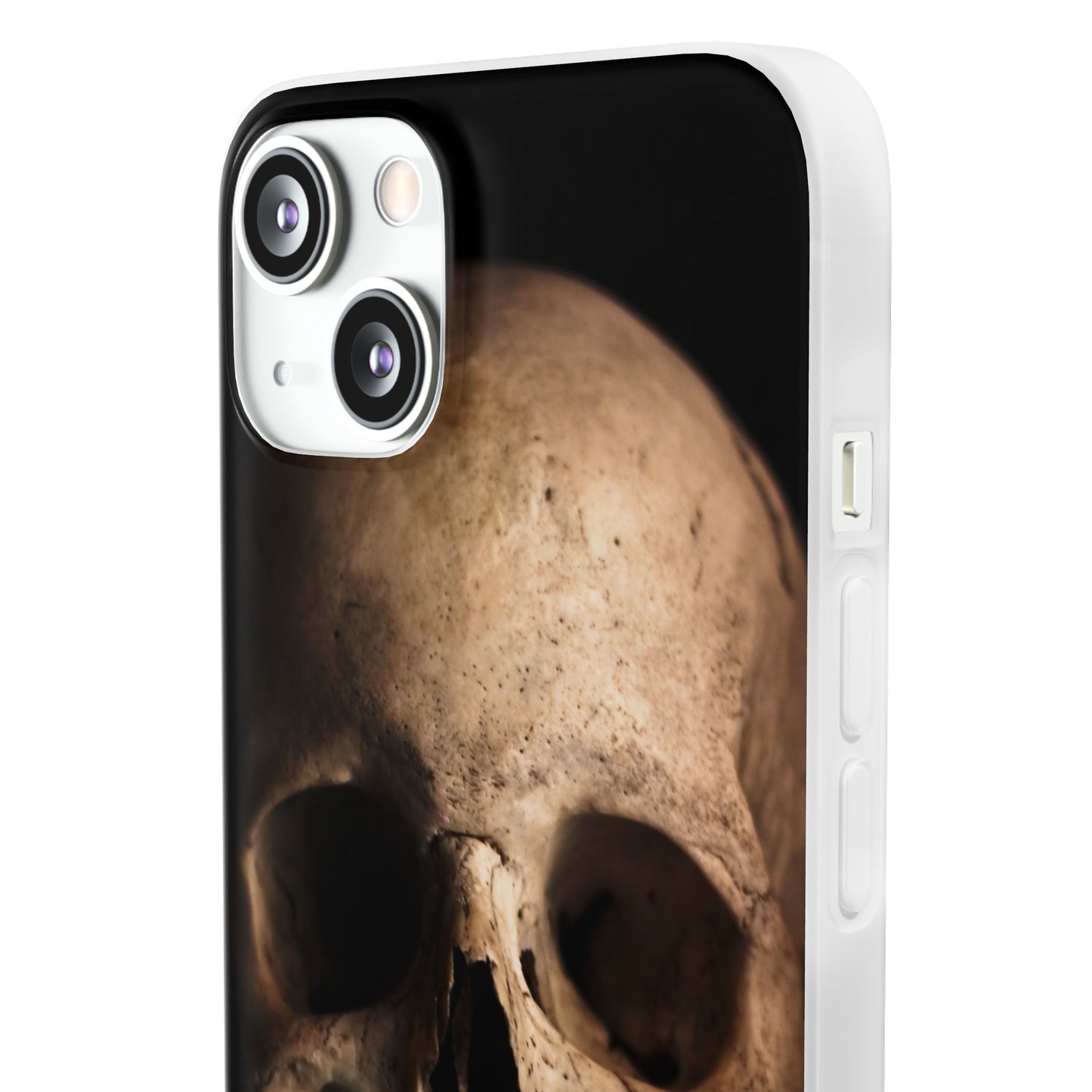 Silicone Phone Case - Realistic Human Skull Design
