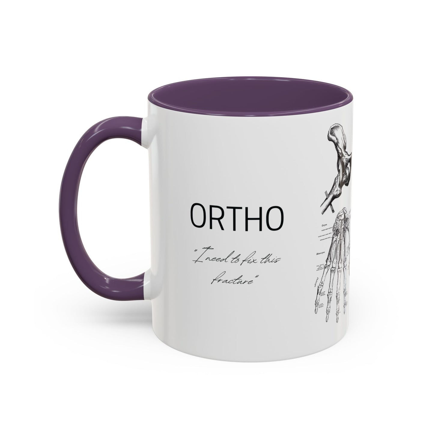 Orthopedic Surgery Mug, Bone Anatomy Coffee Cup, Orthopedist Gift Idea, Medical Anatomy Mug, Doctor Appreciation, Healthcare Worker Gift