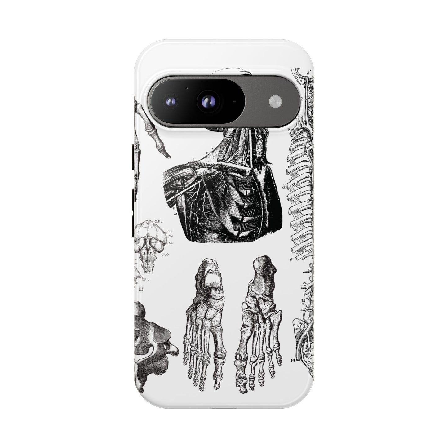 Vintage Anatomy Phone Case - Medical Illustration Design - Custom iPhone, Samsung & Pixel Cover - Science Gift - Doctor Aesthetic - Anatomy