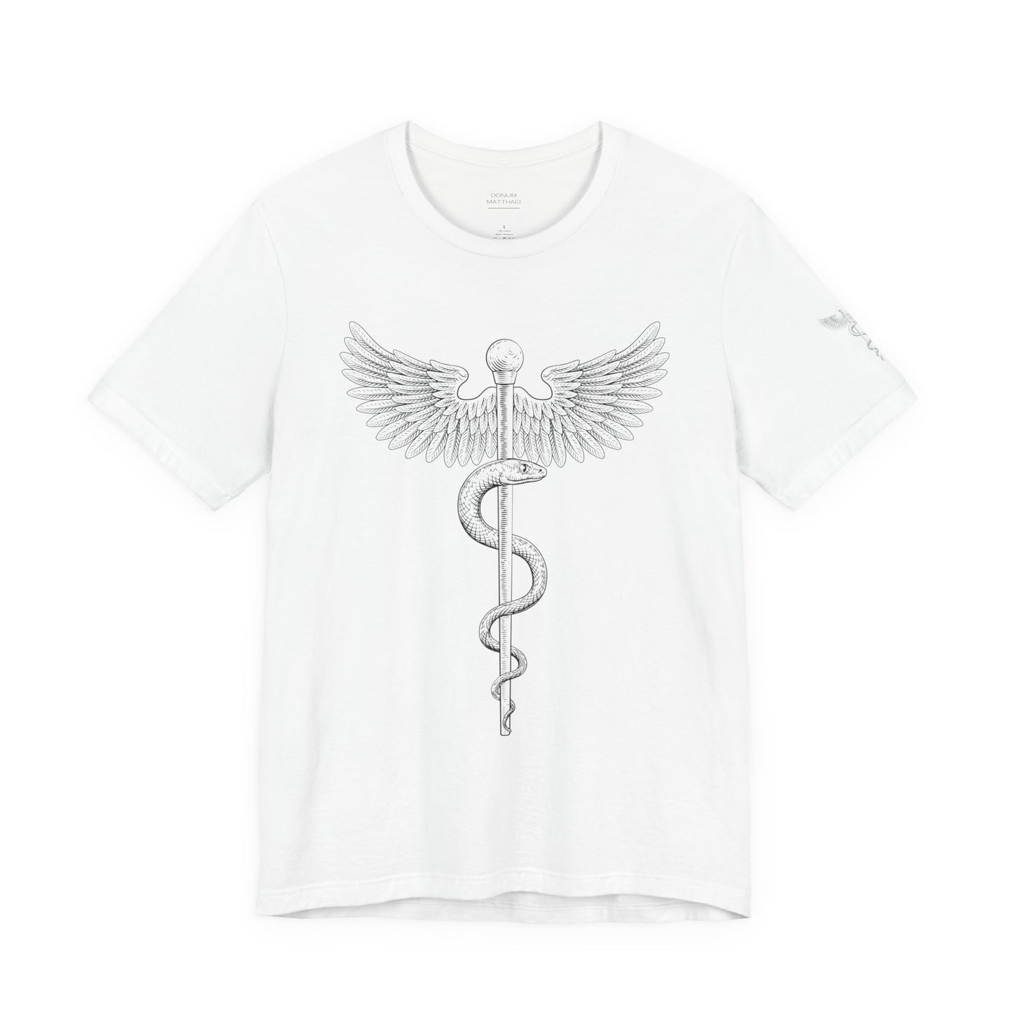 Caduceus Symbol Shirt, Minimalist Medical Tee for Doctors and Nurses, Healthcare Uniform Top, Med Student Gift Idea, RN Apparel