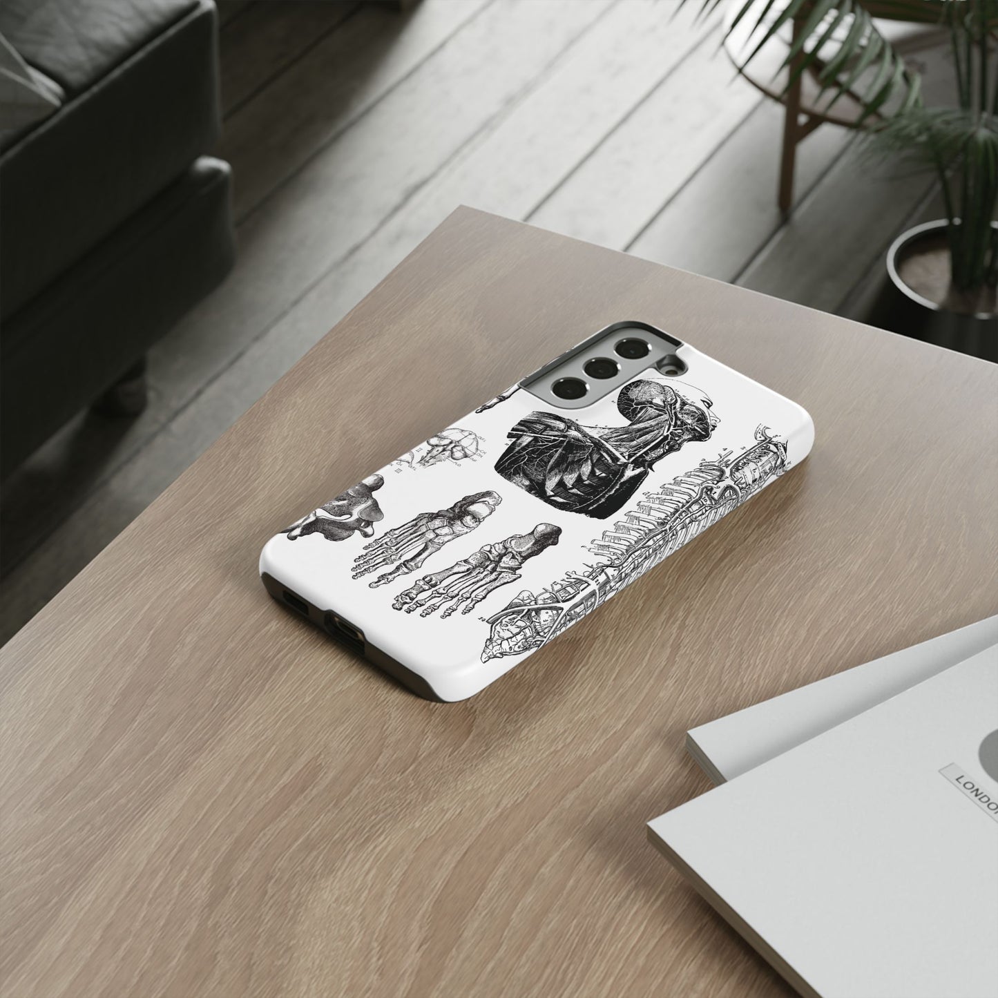 Vintage Anatomy Phone Case - Medical Illustration Design - Custom iPhone, Samsung & Pixel Cover - Science Gift - Doctor Aesthetic - Anatomy