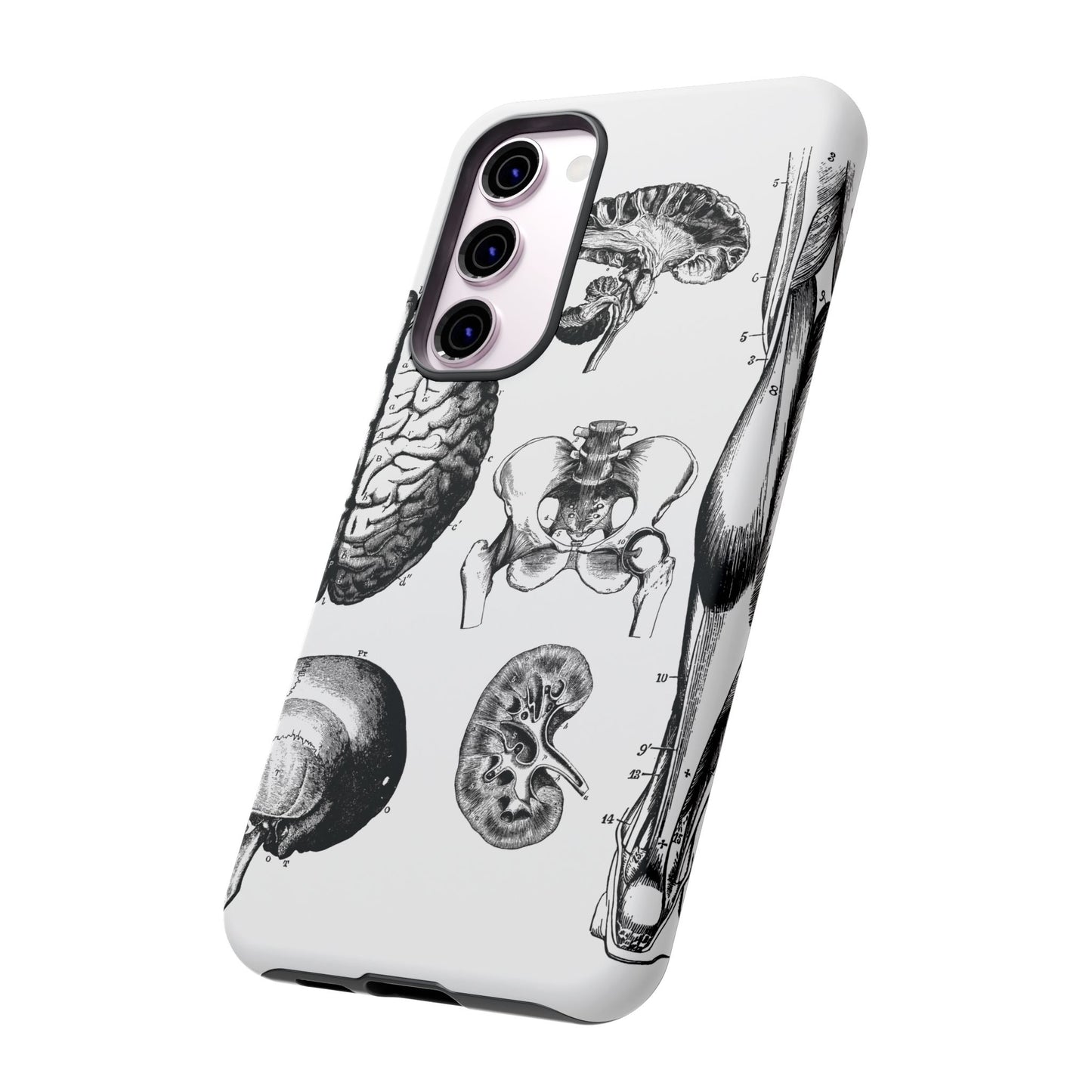 Vintage Anatomy Phone Case - Medical Sketch Design - Custom iPhone, Samsung & Pixel Cover - Science Gift - Doctor Aesthetic - Anatomy case