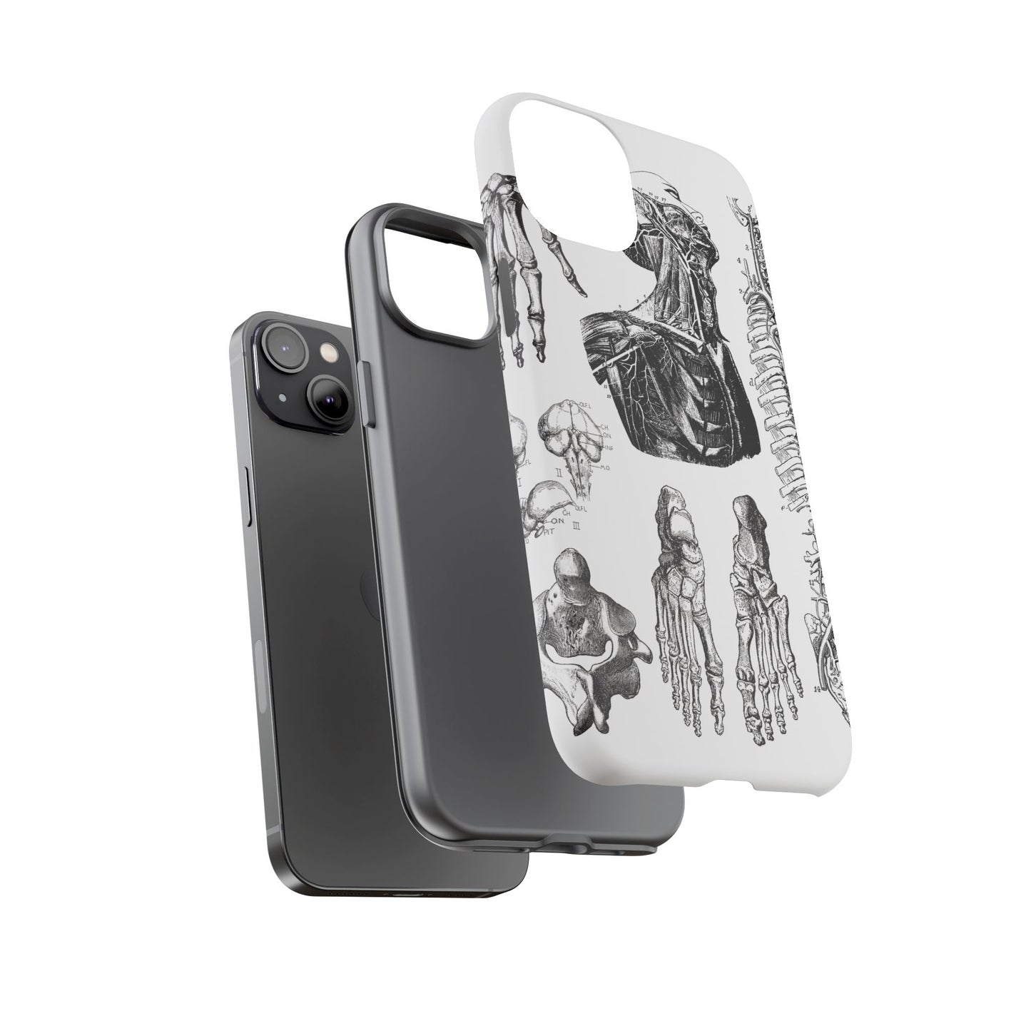 Vintage Anatomy Phone Case - Medical Illustration Design - Custom iPhone, Samsung & Pixel Cover - Science Gift - Doctor Aesthetic - Anatomy