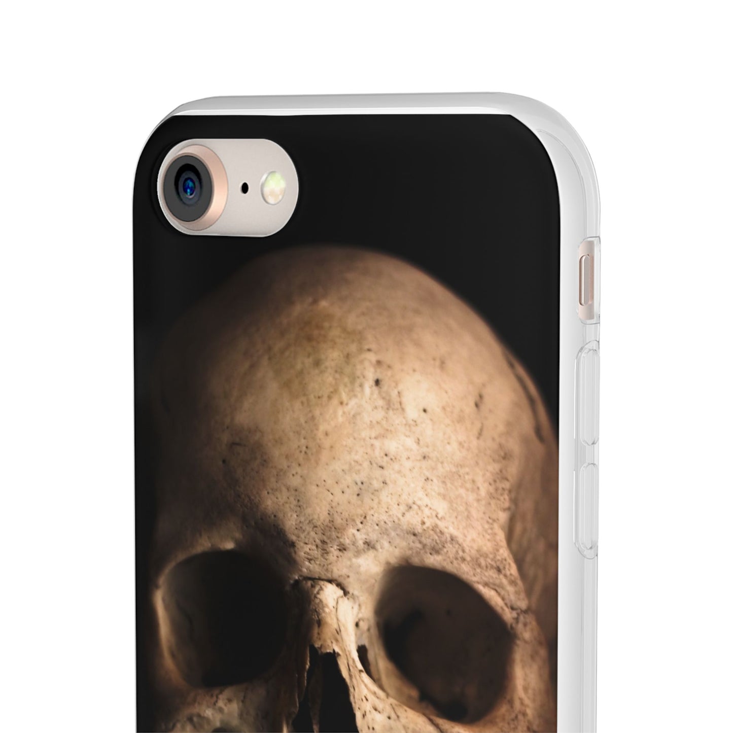 Silicone Phone Case - Realistic Human Skull Design
