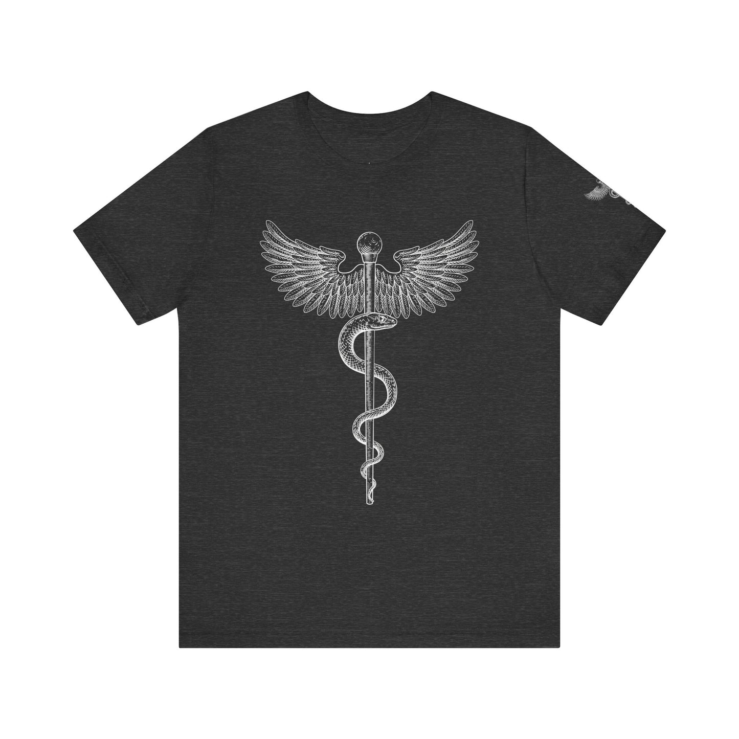 Caduceus Symbol Shirt, Minimalist Medical Tee for Doctors and Nurses, Healthcare Uniform Top, Med Student Gift Idea, RN Apparel