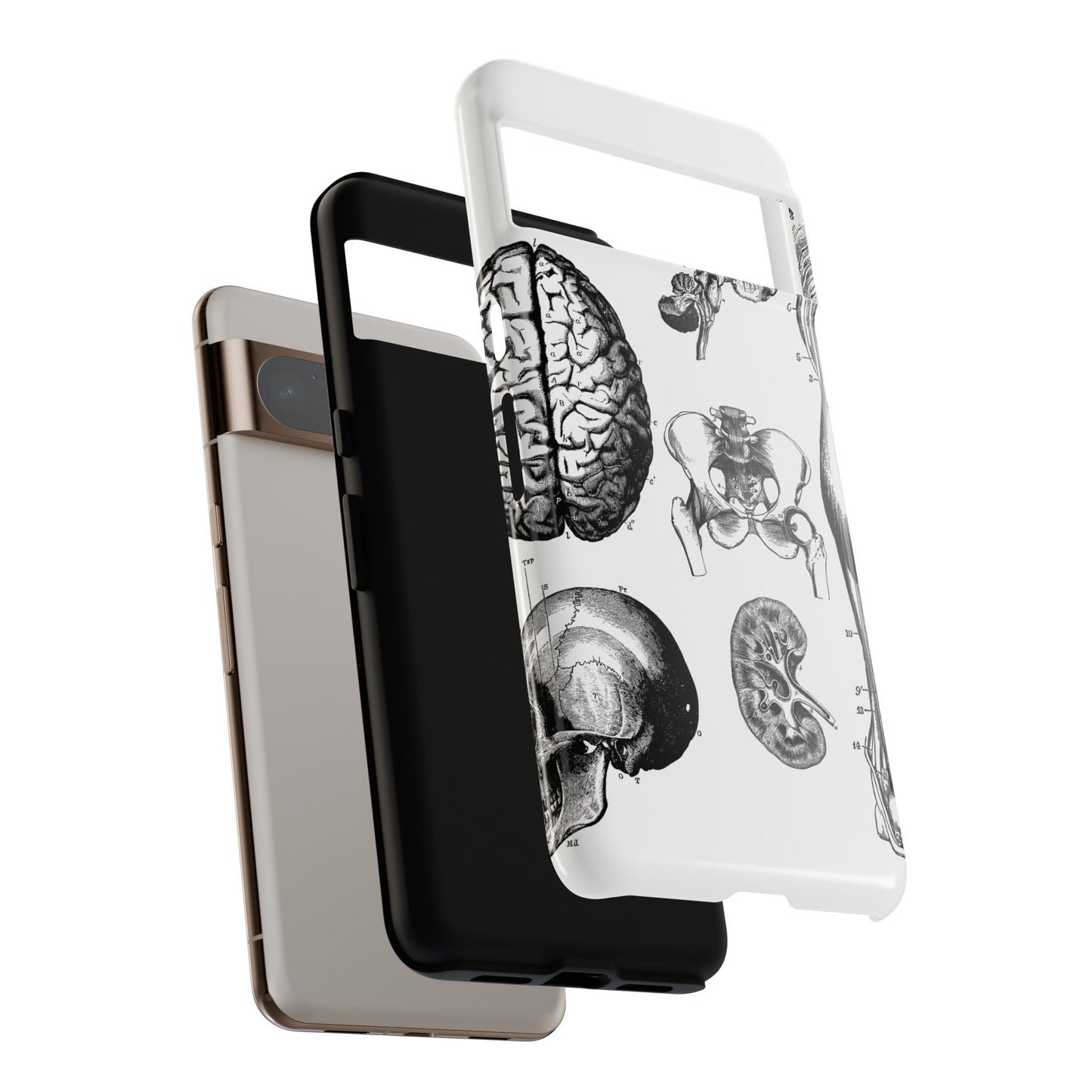 Vintage Anatomy Phone Case - Medical Sketch Design - Custom iPhone, Samsung & Pixel Cover - Science Gift - Doctor Aesthetic - Anatomy case