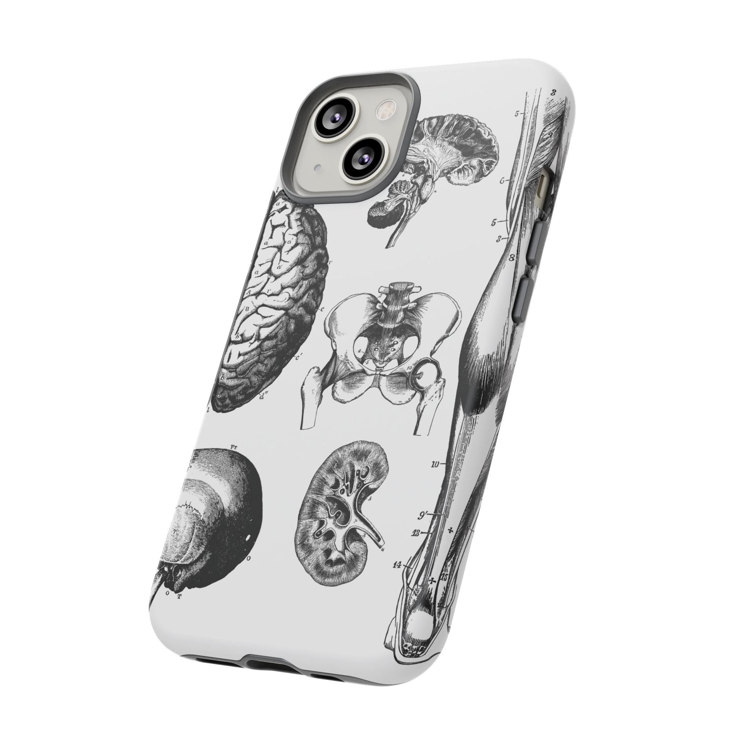 Vintage Anatomy Phone Case - Medical Sketch Design - Custom iPhone, Samsung & Pixel Cover - Science Gift - Doctor Aesthetic - Anatomy case