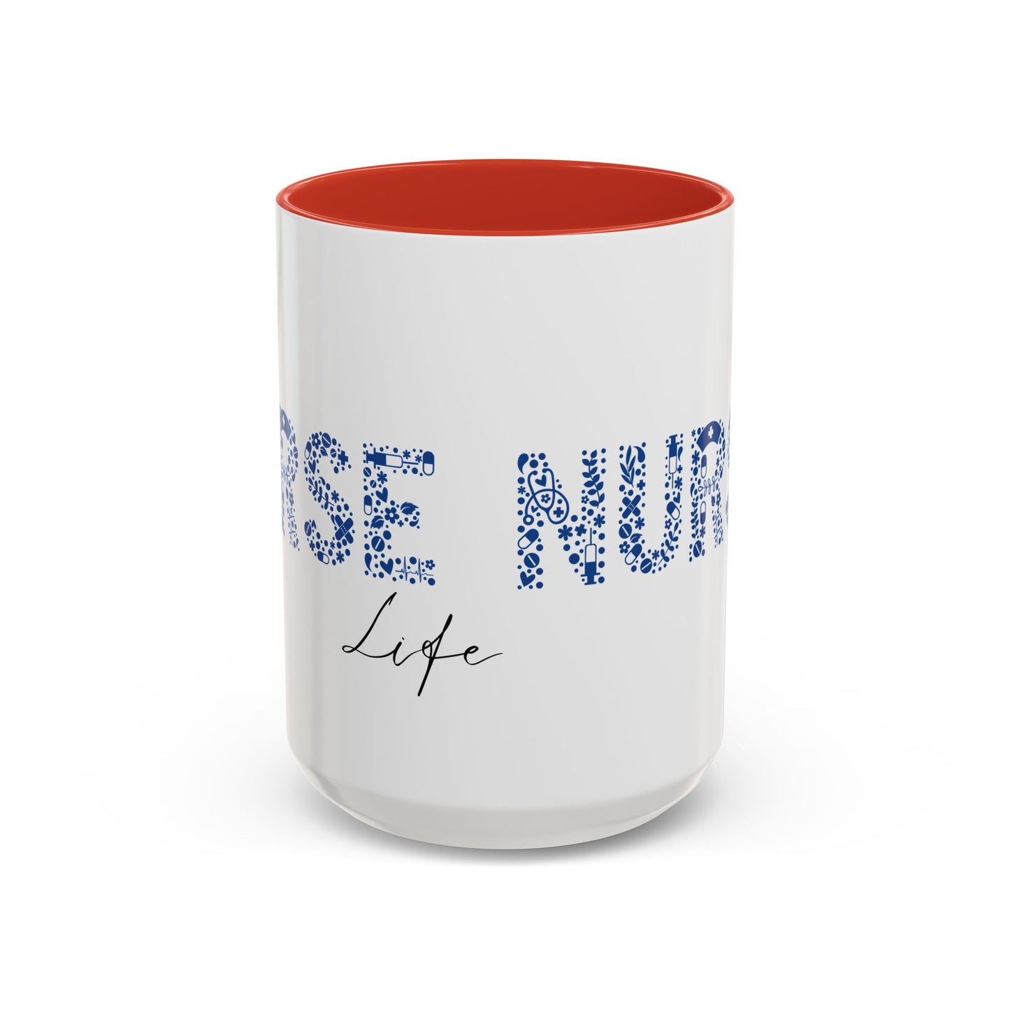 Nurse Life Blue Mug, Floral RN Coffee Cup, Cute Nurse Gift Idea, Medical Worker Mug, Nursing Student Mug, Nurse Appreciation Mug
