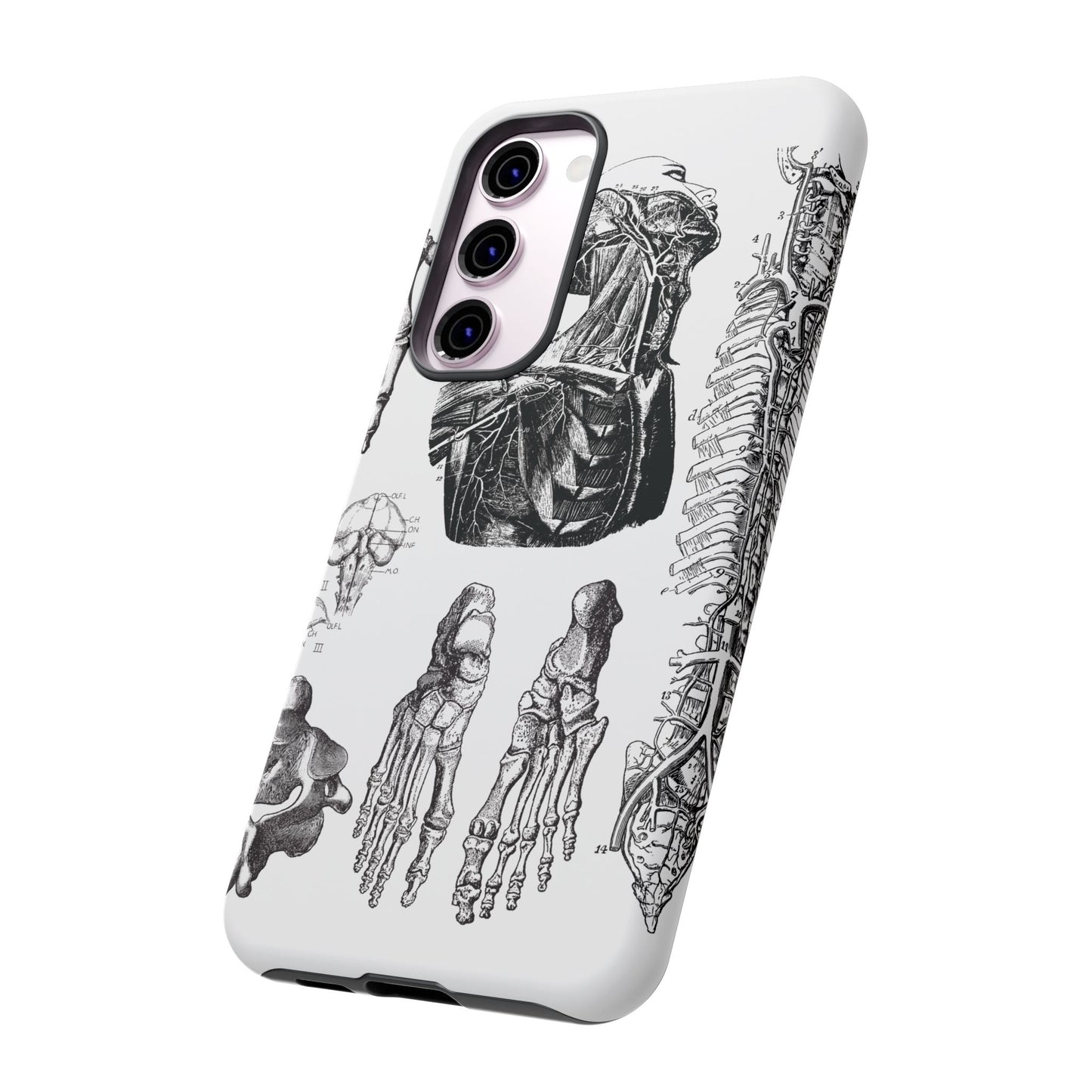 Vintage Anatomy Phone Case - Medical Illustration Design - Custom iPhone, Samsung & Pixel Cover - Science Gift - Doctor Aesthetic - Anatomy