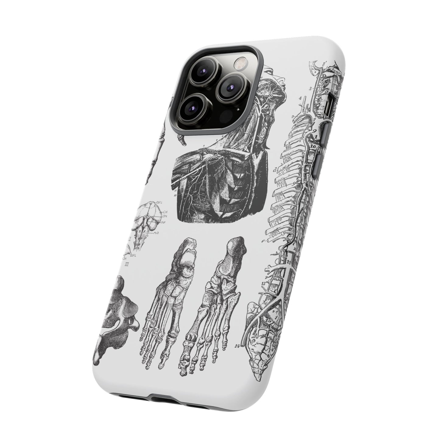 Vintage Anatomy Phone Case - Medical Illustration Design - Custom iPhone, Samsung & Pixel Cover - Science Gift - Doctor Aesthetic - Anatomy