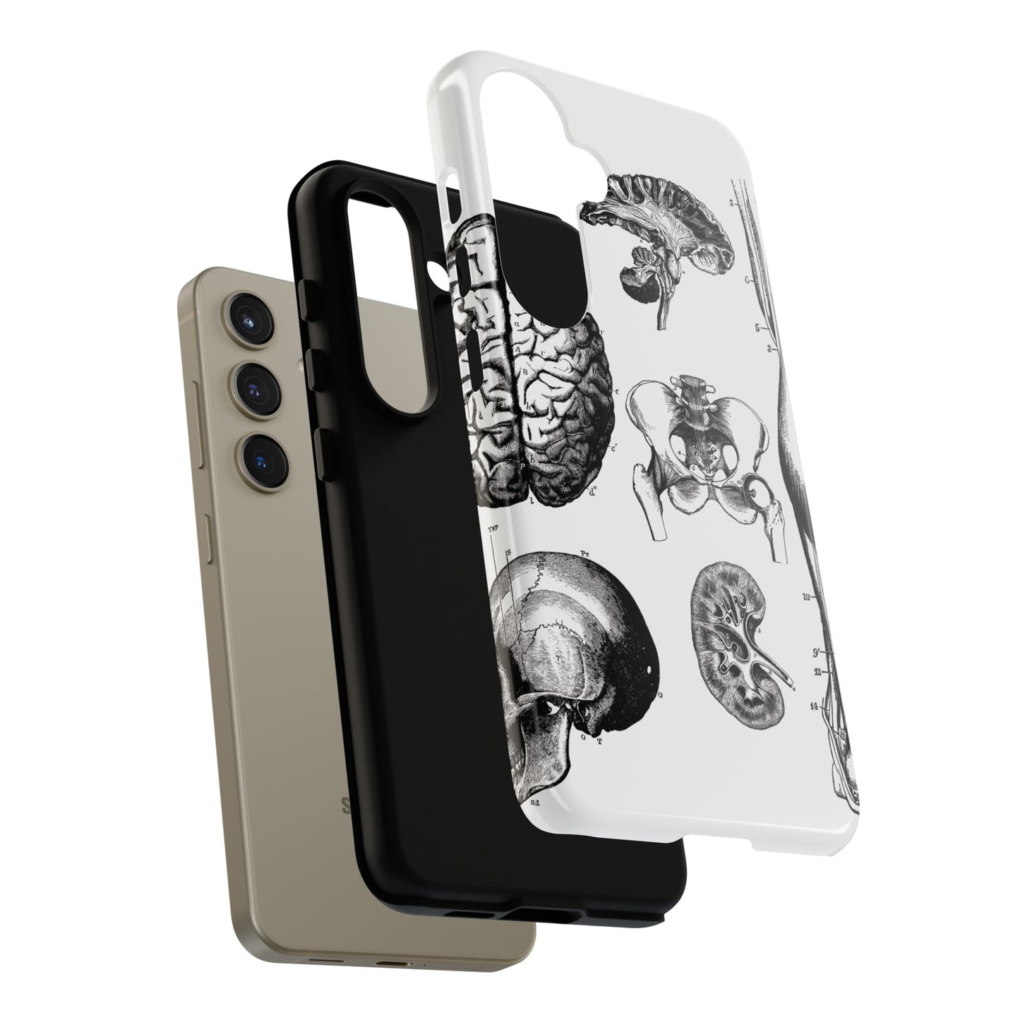Vintage Anatomy Phone Case - Medical Sketch Design - Custom iPhone, Samsung & Pixel Cover - Science Gift - Doctor Aesthetic - Anatomy case