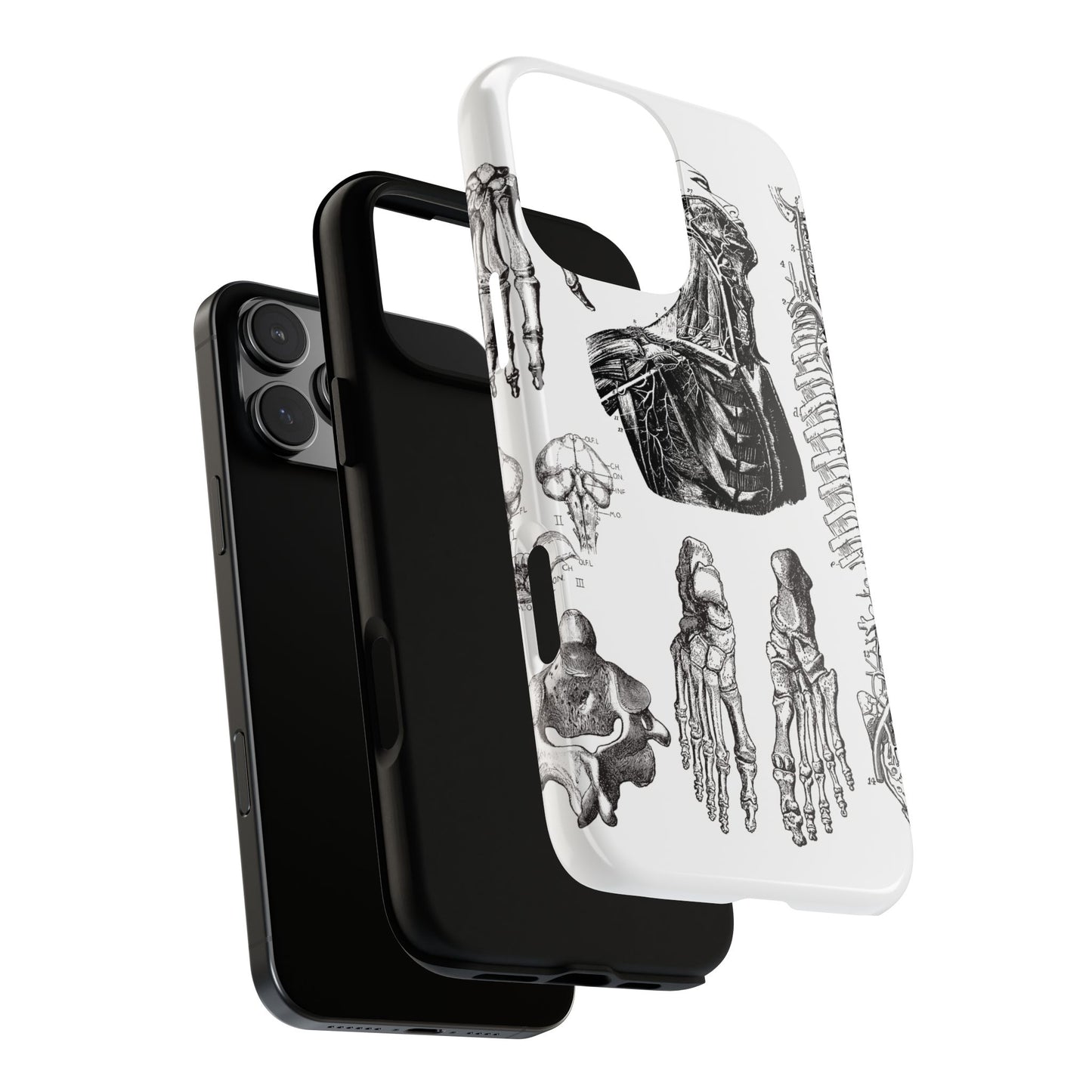 Vintage Anatomy Phone Case - Medical Illustration Design - Custom iPhone, Samsung & Pixel Cover - Science Gift - Doctor Aesthetic - Anatomy