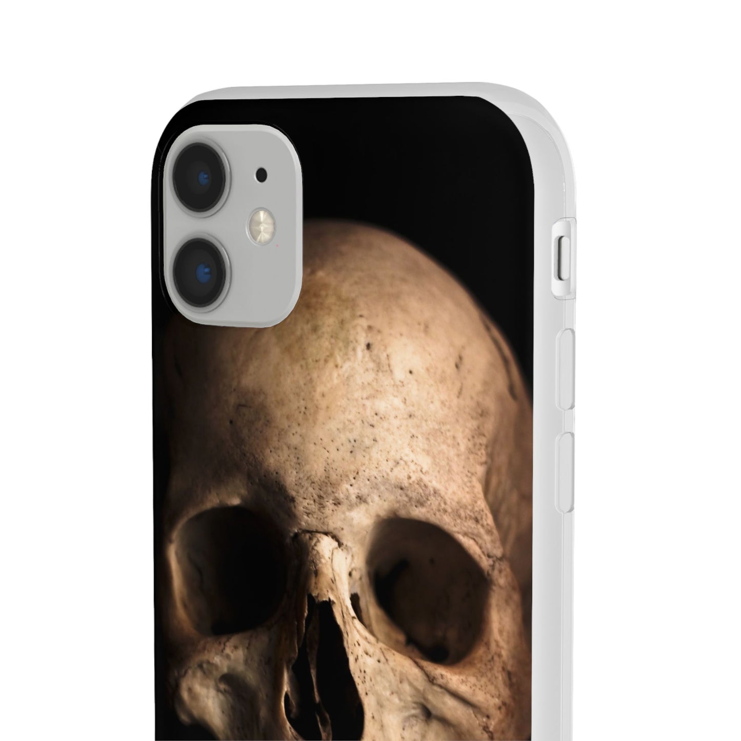 Silicone Phone Case - Realistic Human Skull Design