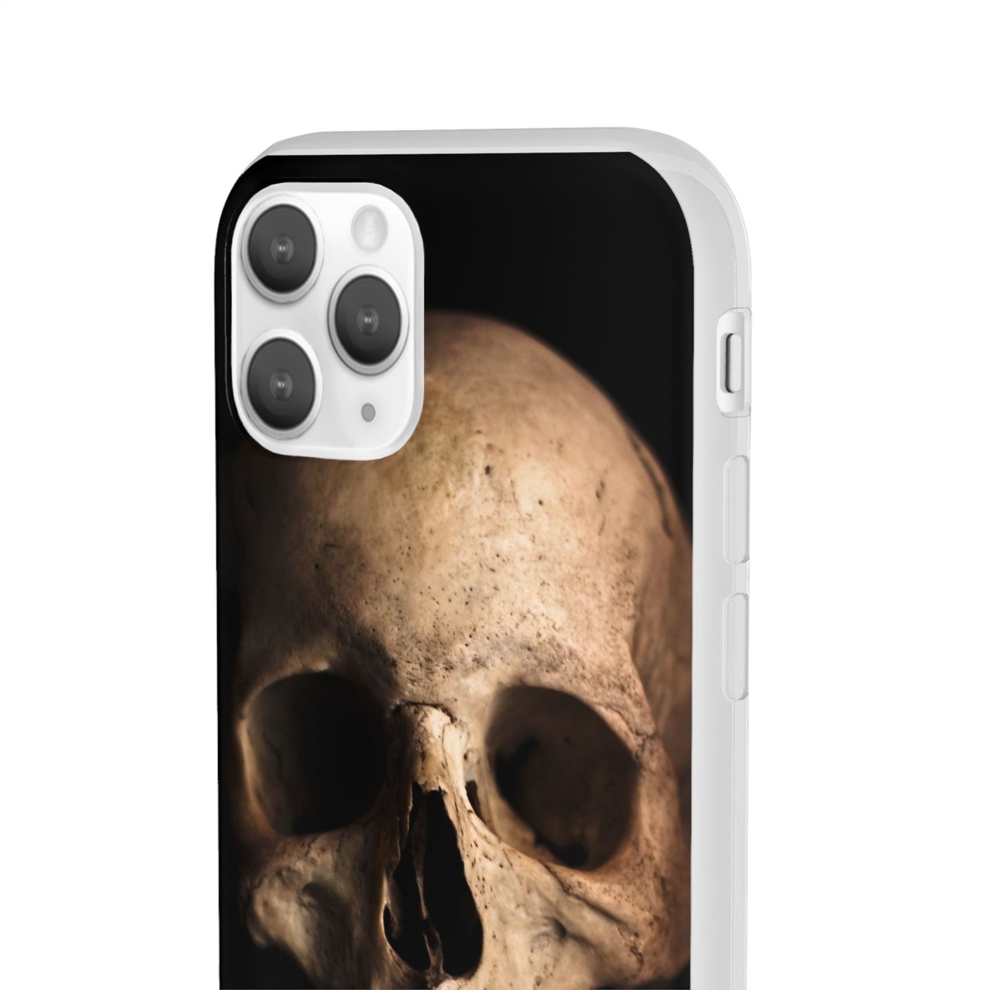 Silicone Phone Case - Realistic Human Skull Design