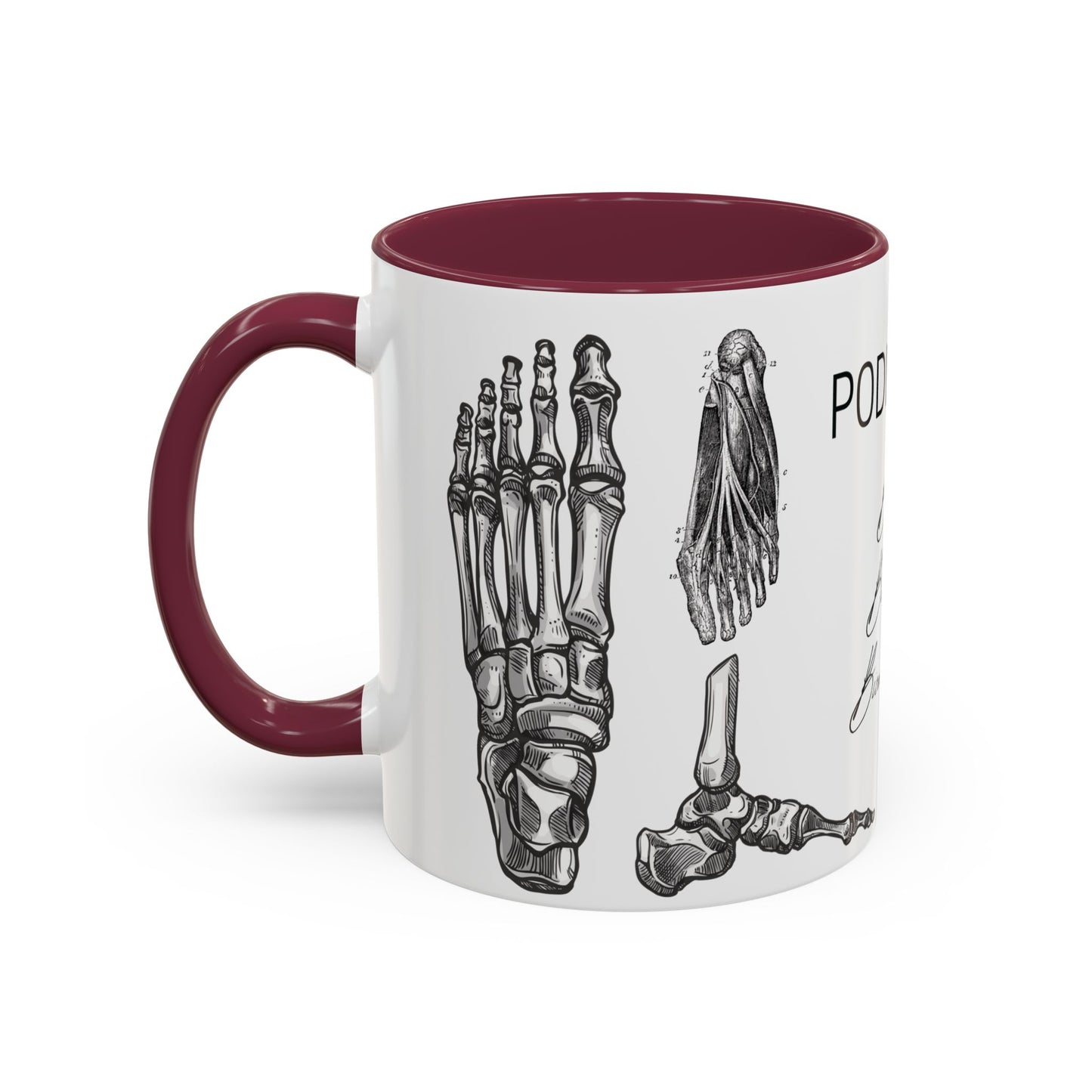 Taza Podología Pie Anatómico, Regalo Podólogo, Taza Anatomía Médica, Taza Doctor, Taza Estudiante Medicina, Personal Sanitario