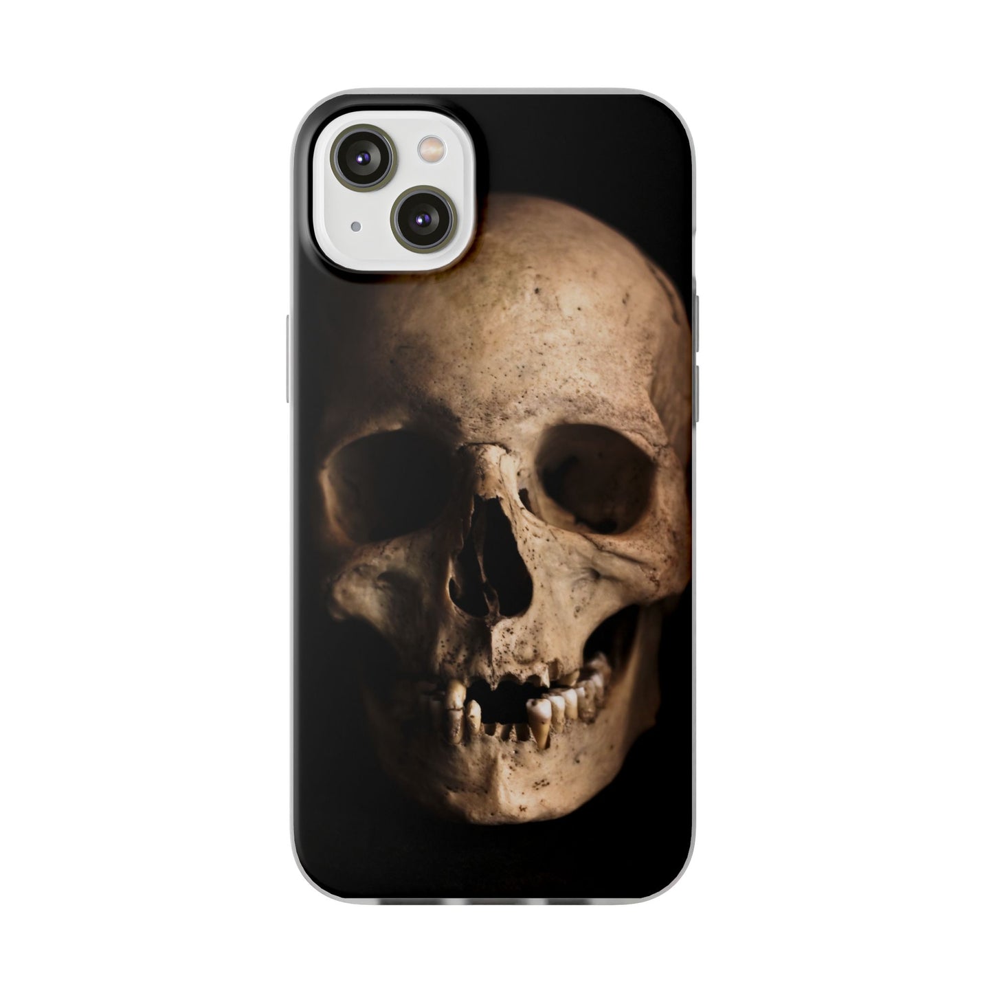 Silicone Phone Case - Realistic Human Skull Design