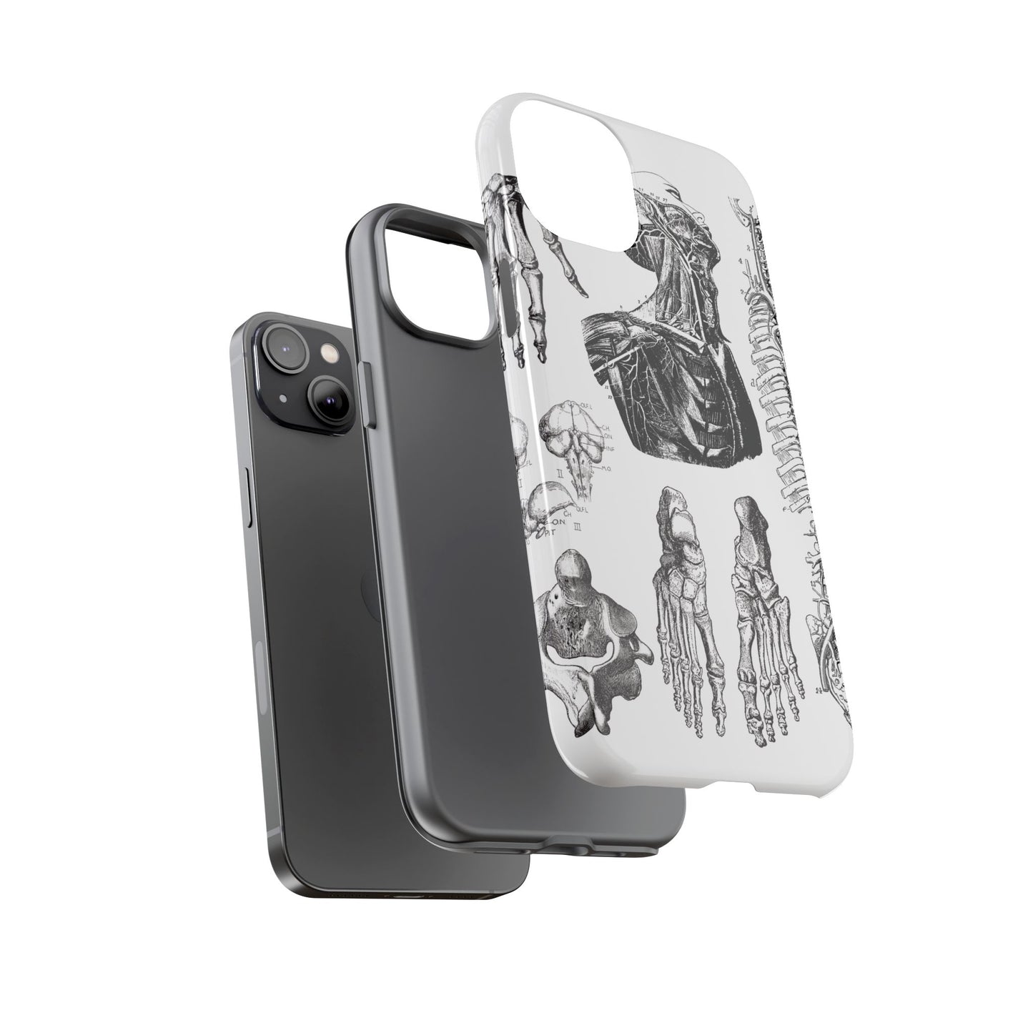 Vintage Anatomy Phone Case - Medical Illustration Design - Custom iPhone, Samsung & Pixel Cover - Science Gift - Doctor Aesthetic - Anatomy